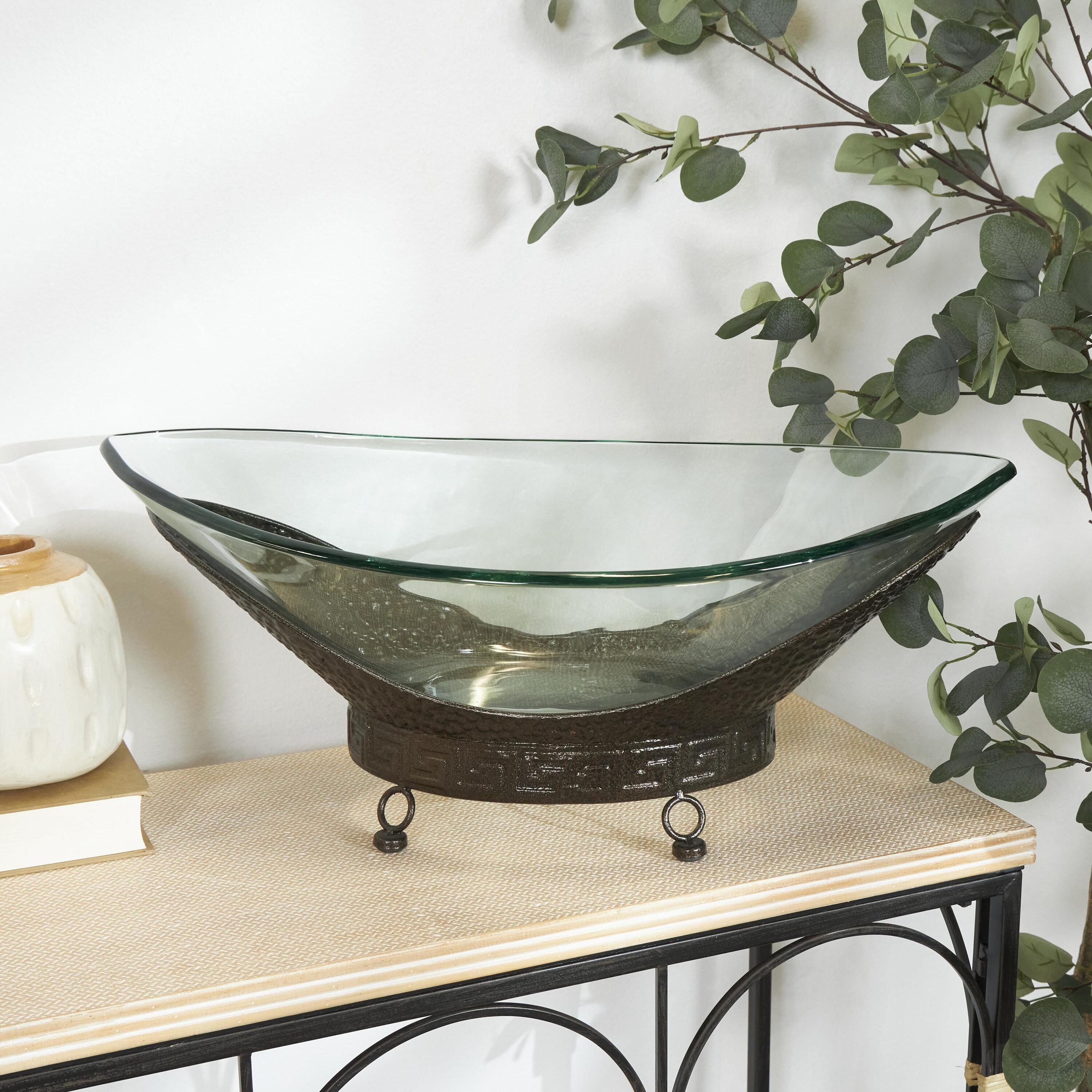Grayson Lane 72241 Clear Glass Art deco Decorative bowl