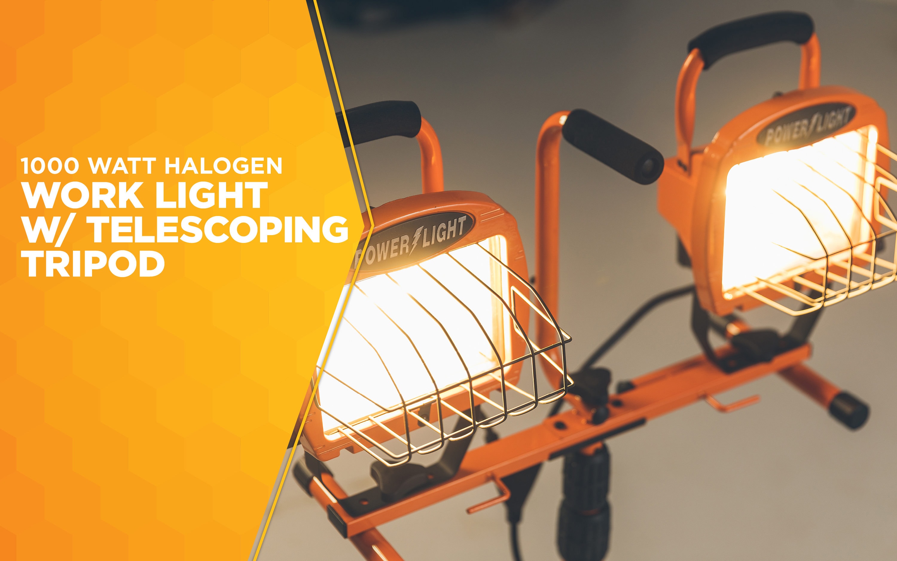 Southwire Halogen Orange Plug-in Stand Work Light in the Work Lights  department at