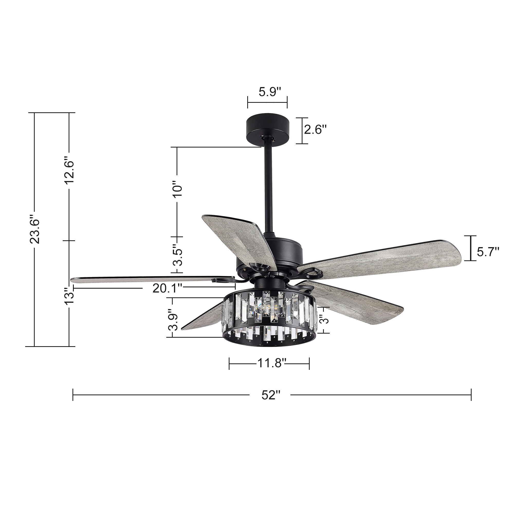 Breezary 23003-BLK Ceiling-Fans - View #14