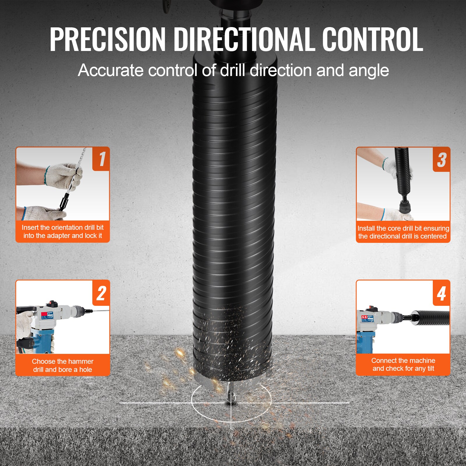 VEVOR SCJGSQXZTGSS00625V0 Cement-Masonry-Drill-Bits - View #5