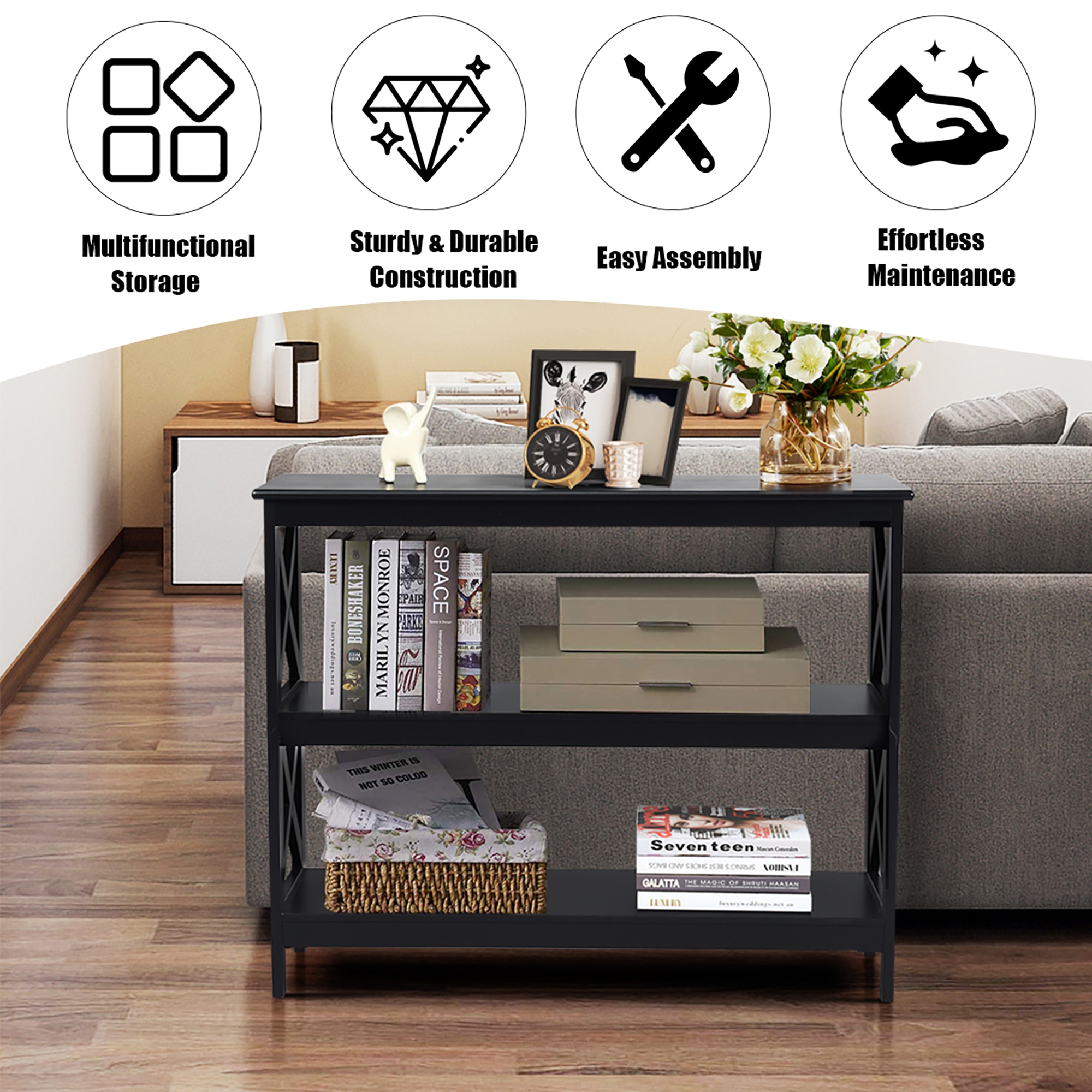 Costway SXL00126 Console-Sofa-Tables - View #3