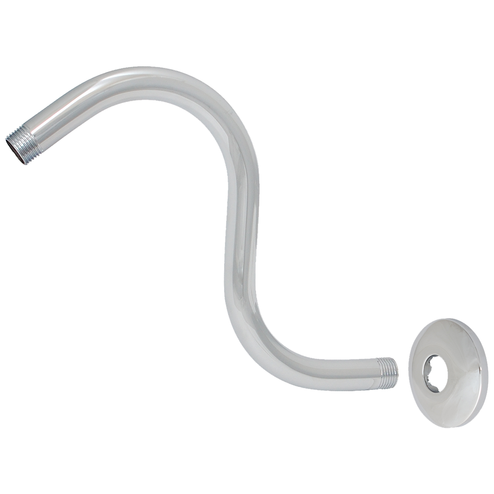 EZ-FLO 15058 Chrome 15.74-Inches Universal Shower Shower arm and flange 0.75-Inches -ID