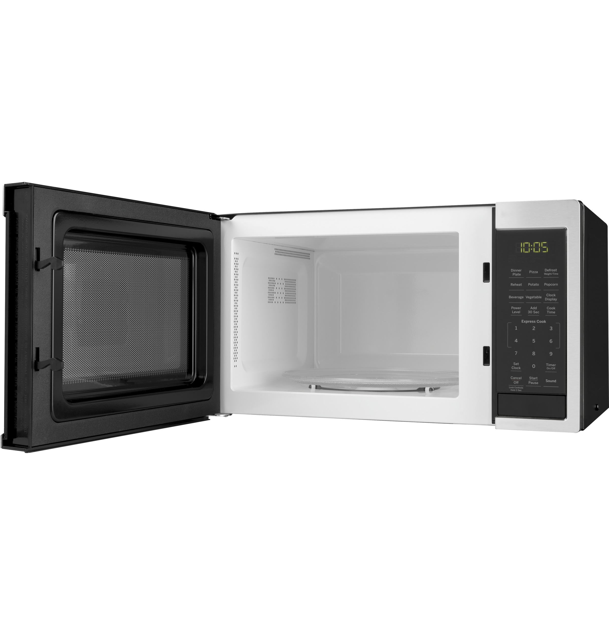 GE 1.0 Cu. Ft. Convection Countertop Microwave with Air Fry Black Stainless  Steel JES1109RRSS - Best Buy