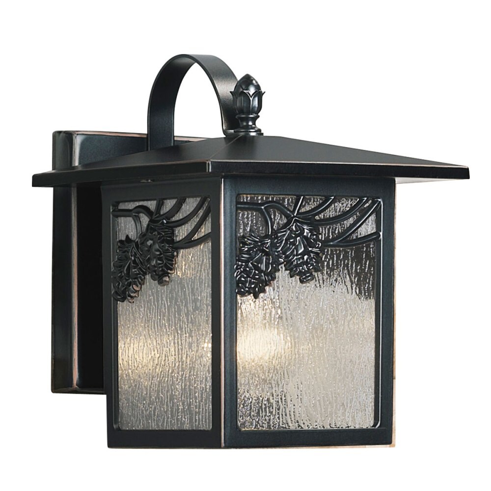 Portfolio Ortman 9-in H Black Outdoor Wall Light In The Outdoor Wall ...