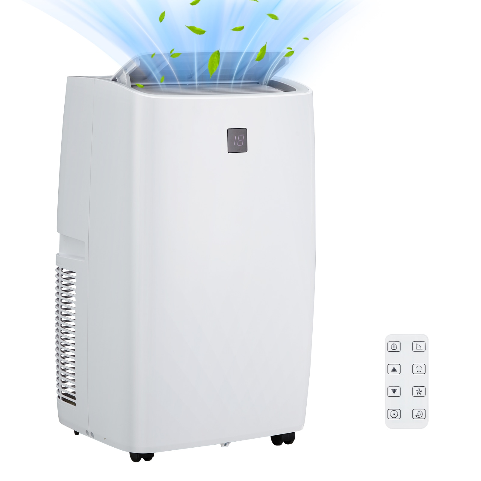 Garvee Portable Air Conditioner 14000 BTU 3 in 1 Quiet Portable AC Unit Up to 750 Sq ft with Remote Control Installation Kits Smart Sleep Mode Auto Swing Cooling Dehumidifier 24H Timer