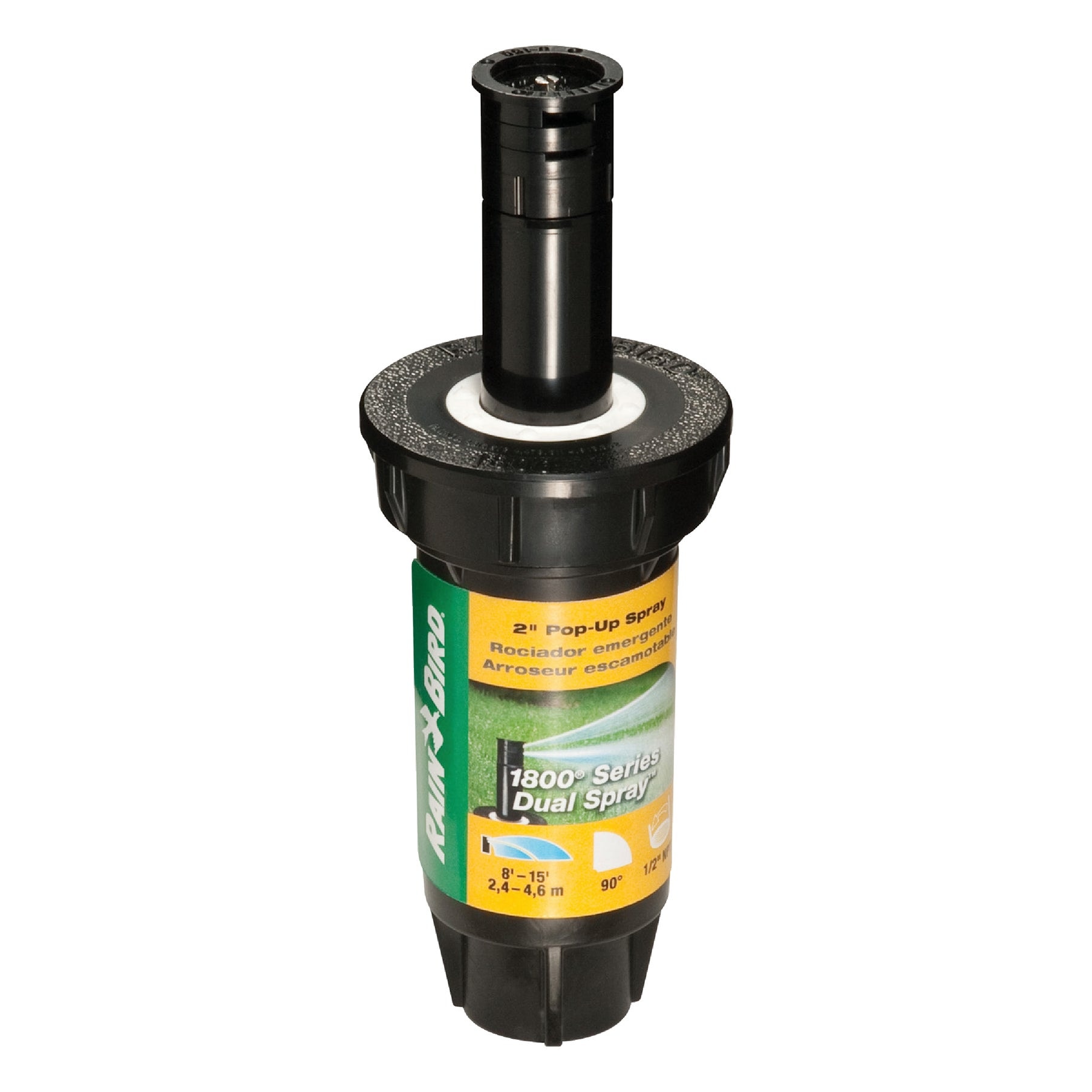 Rain Bird  1802Q Professional Pop-Up Sprinkler - 90 Deg Quarter Circle 8' to 15' Spray Distance