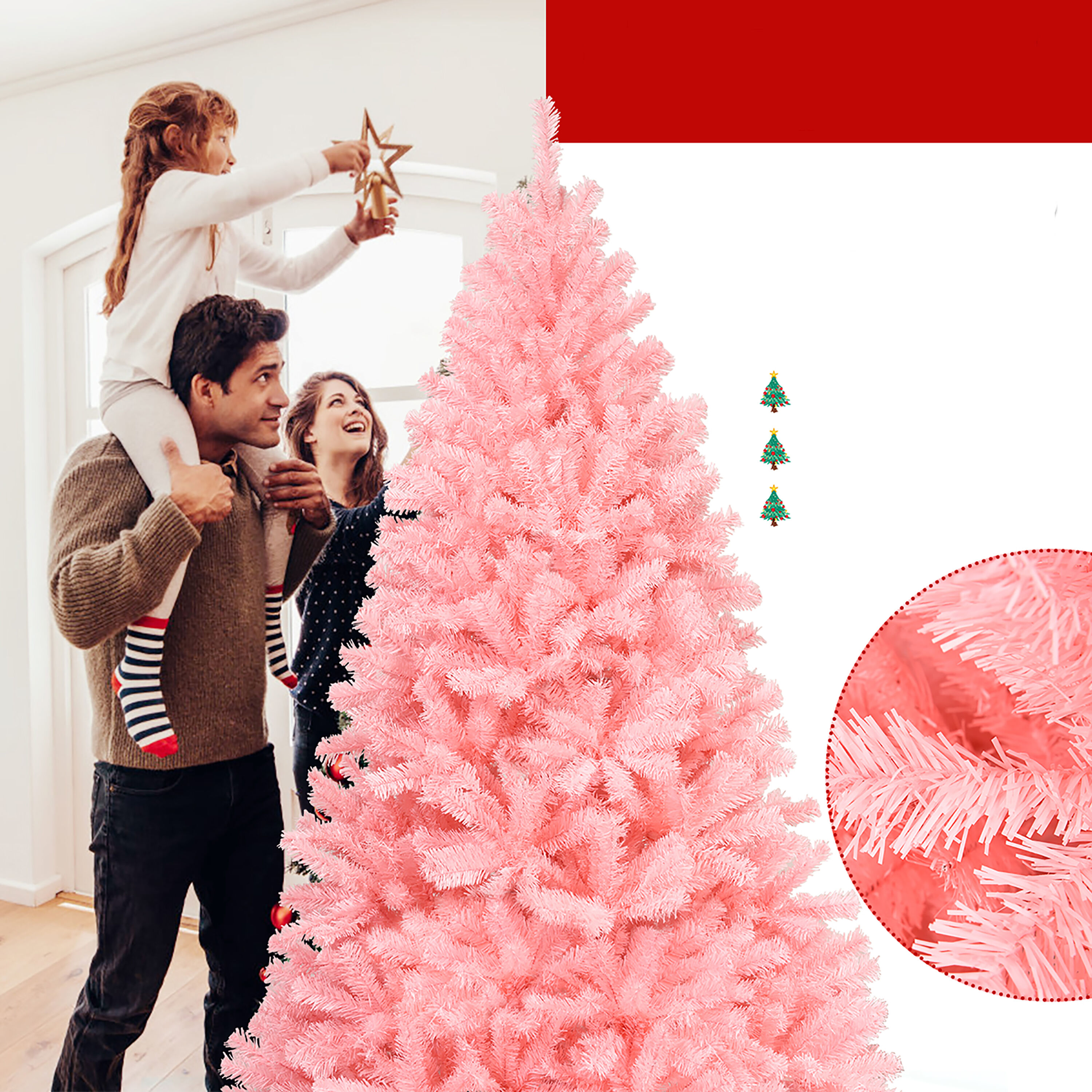 Costway CM22823 Artificial-Christmas-Trees - View #4