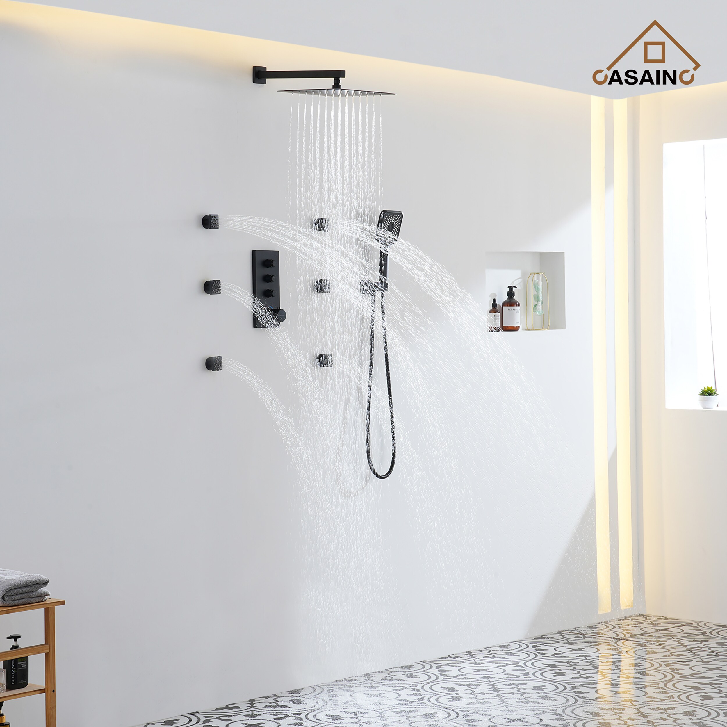 CASAINC CA-102009EB-1 Showerhead-Bar-Panels - View #4