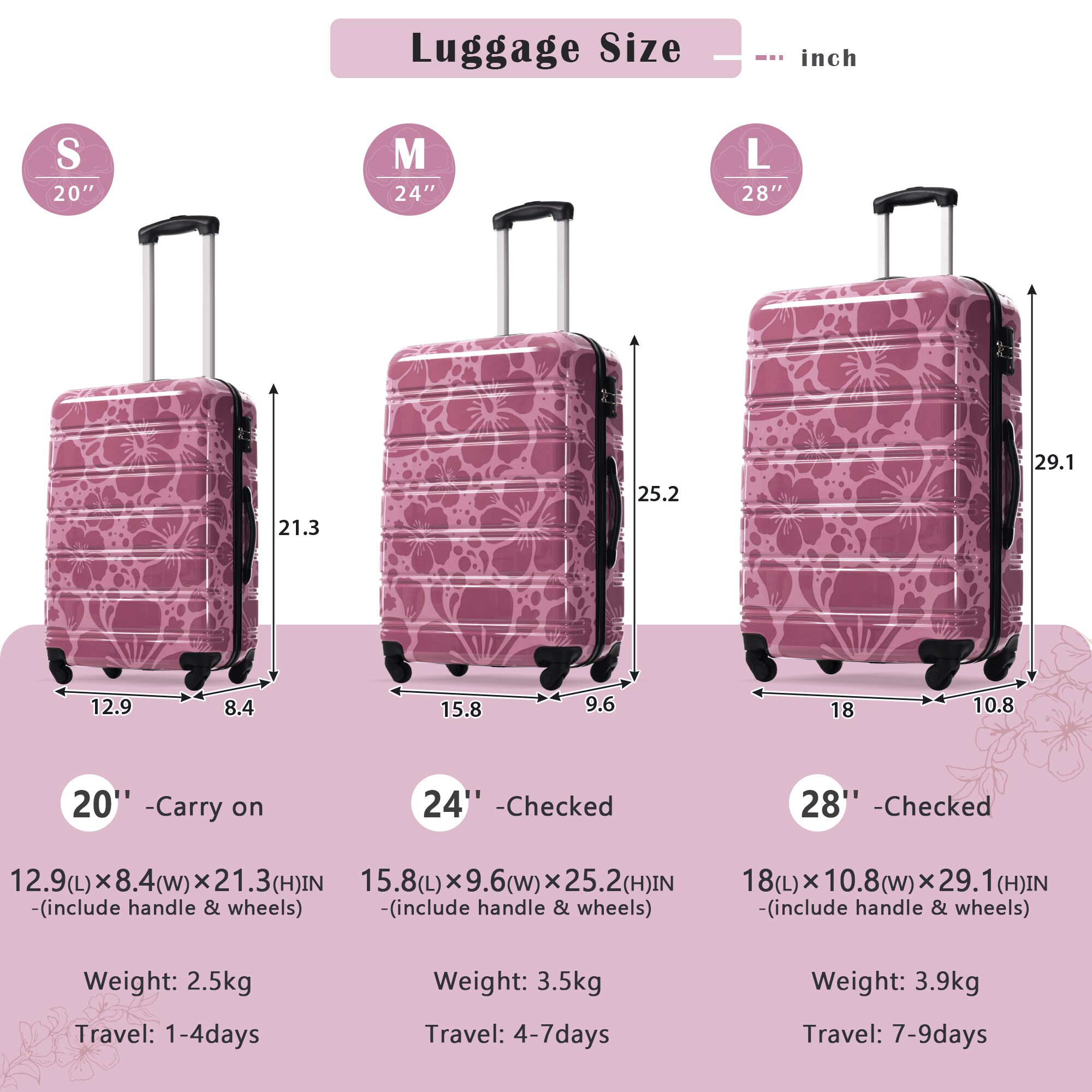 ModernLuxe L3P-N732P306618H Luggage-And-Luggage-Sets - View #2