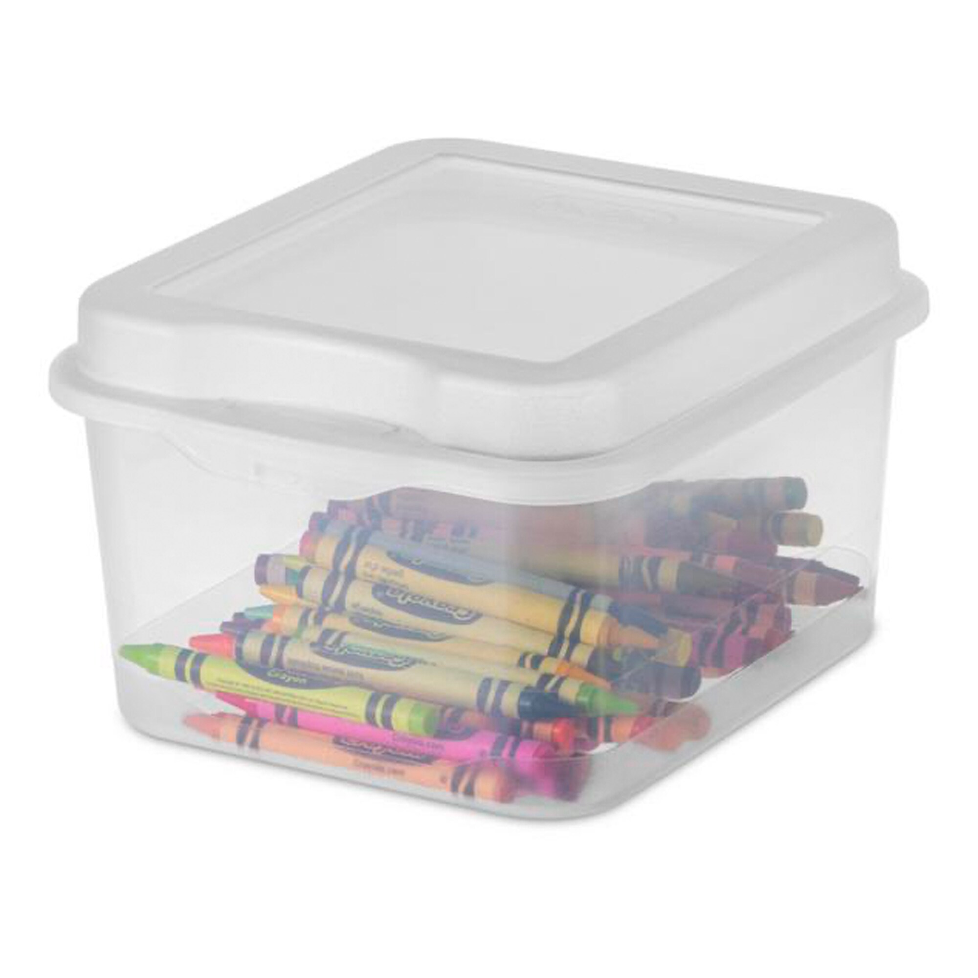 Strata Urban Store Large 10.5-Gallons (42-Quart) Clear Heavy Duty Tote with  Latching Lid in the Plastic Storage Containers department at