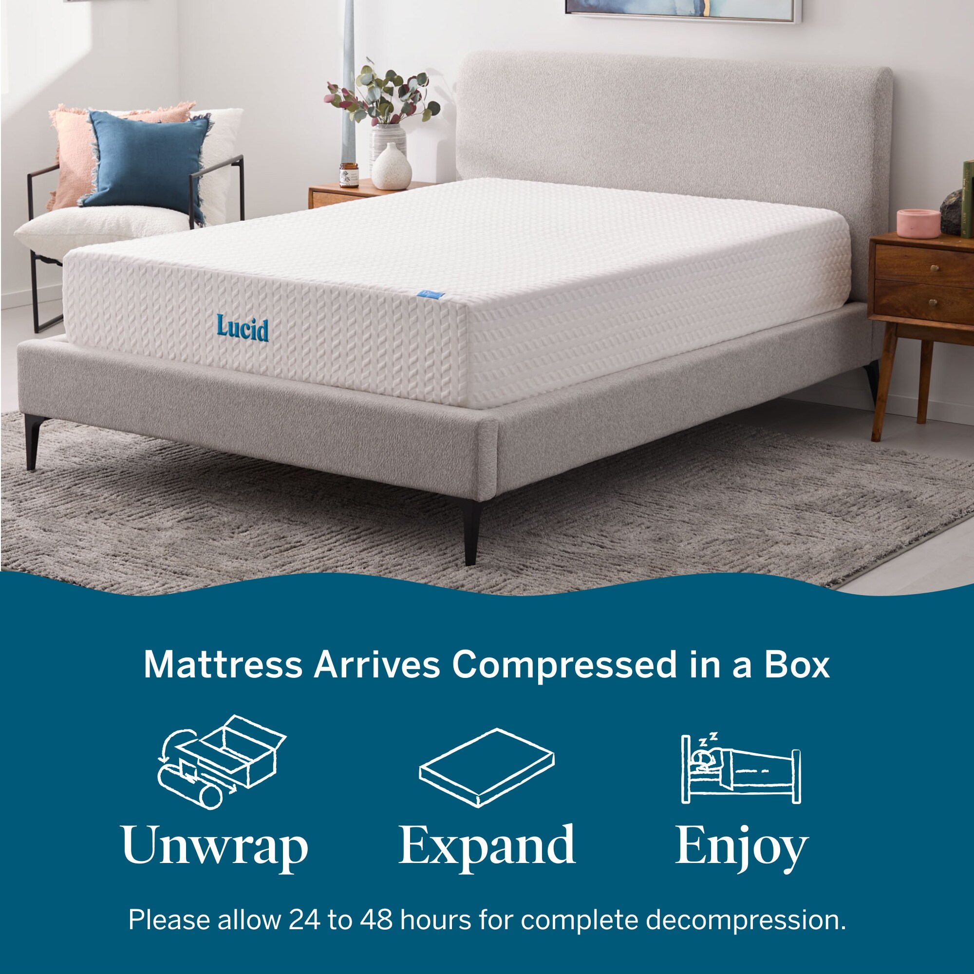LUCID Comfort Collection LUCC12FF45GF Mattresses-Boxsprings - View #6