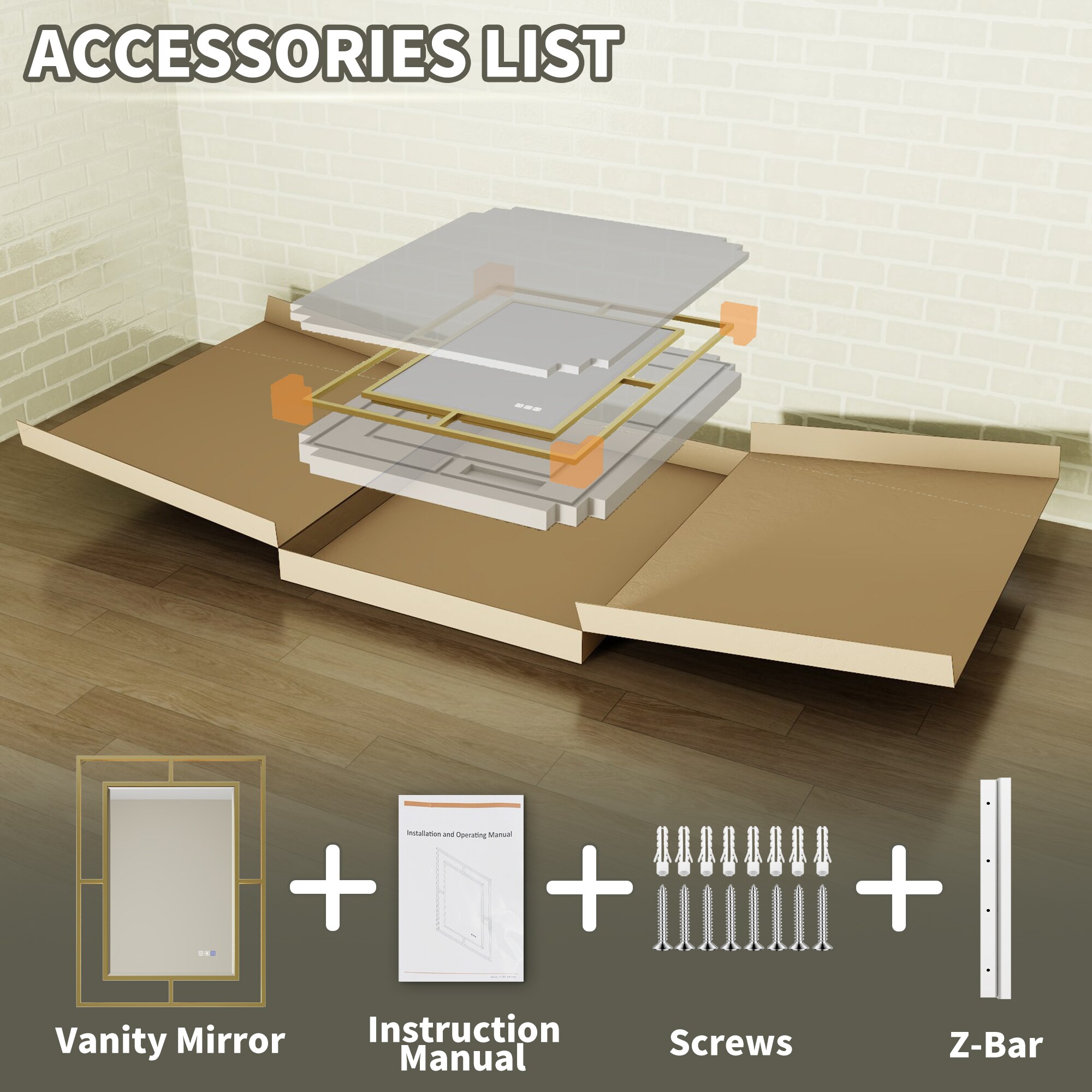 ExBrite EXBM3040V10GXX Framed-Bath-Mirrors - View #14