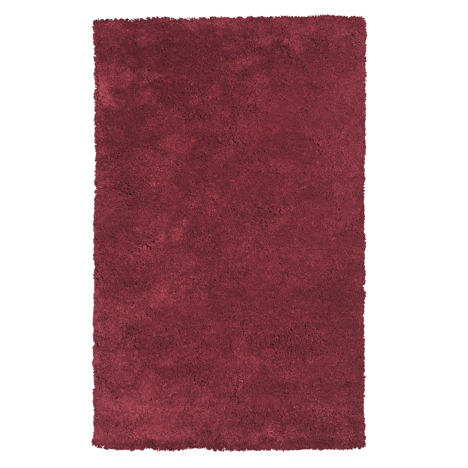 HomeRoots 353422 Bernadette 2 x 3 (ft) Rag Polyester Red Rectangular Indoor Solid Vacuum regularly Area rug