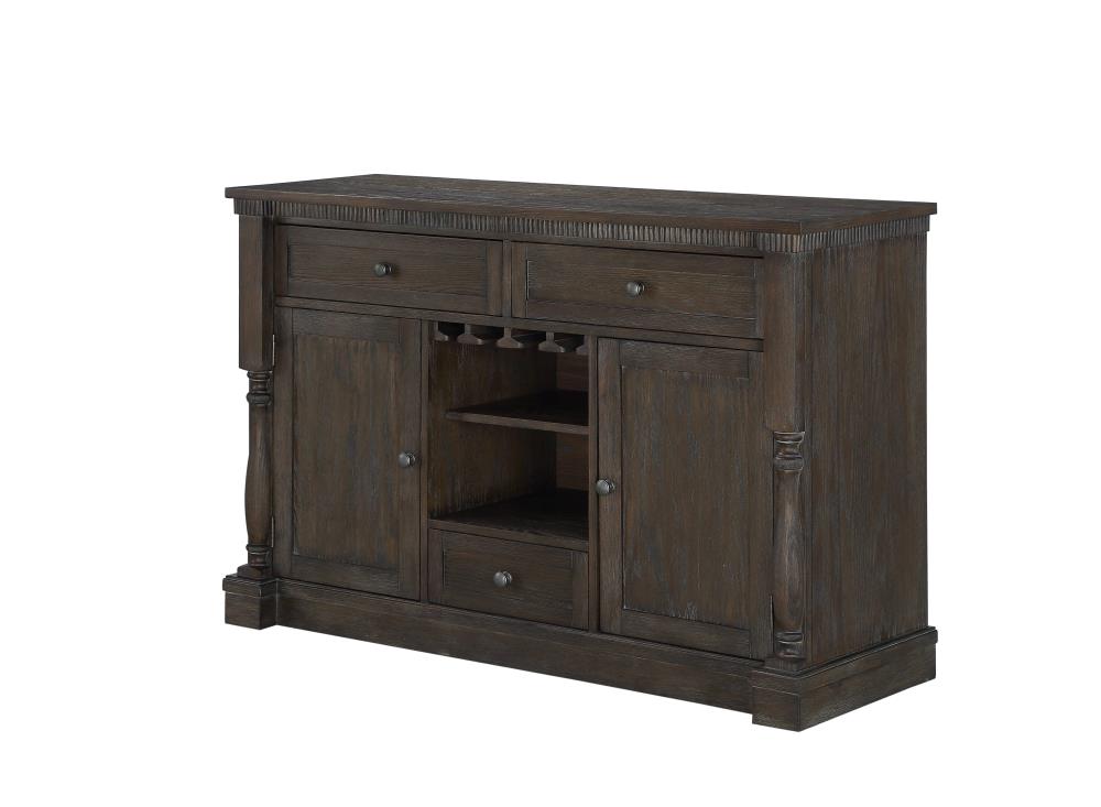 ACME FURNITURE 62329 Leilani 54-in W x 36-in H Wood Composite Walnut Freestanding Utility Storage Cabinet