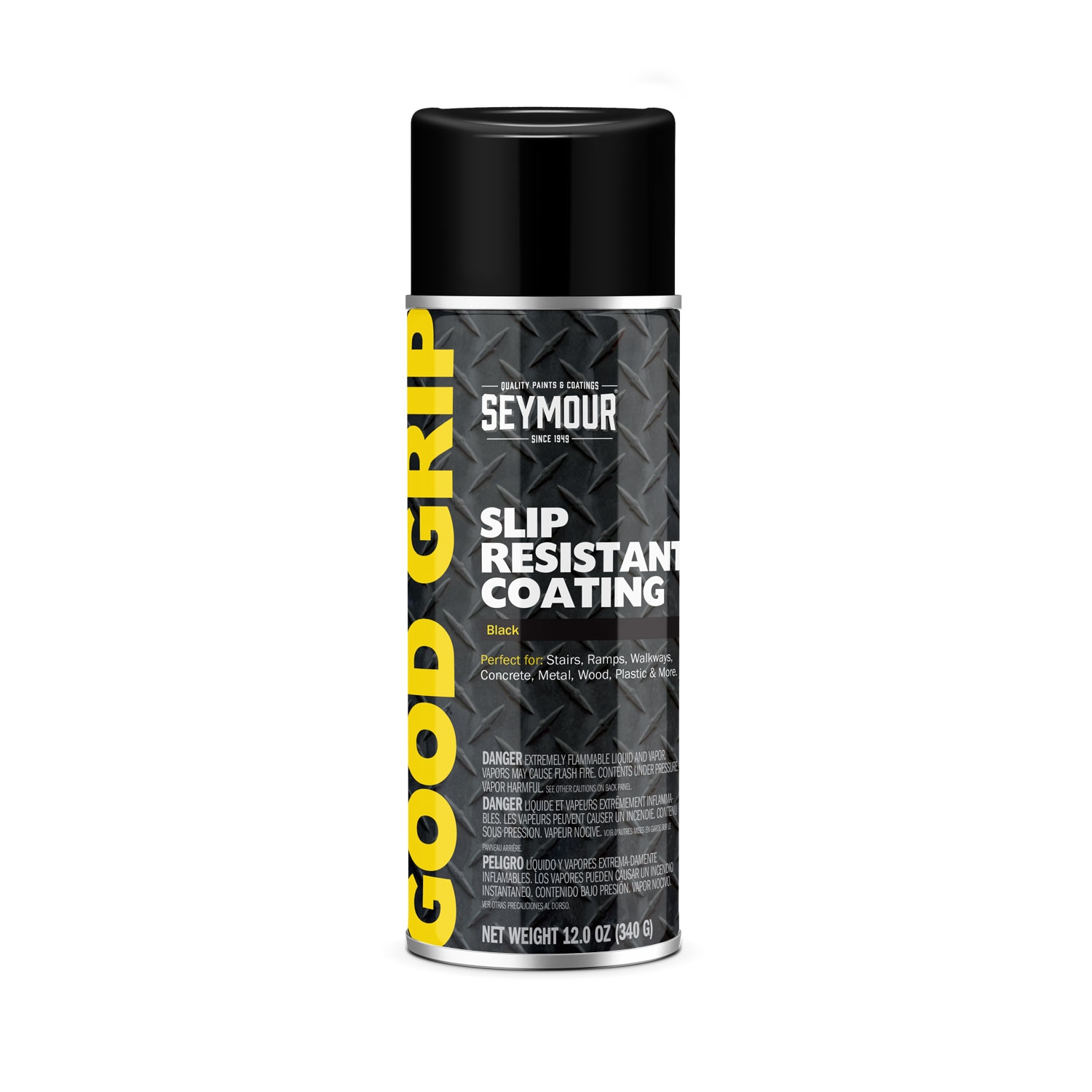 SEYMOUR 0000160083 Black Spray paint ( NET WT
