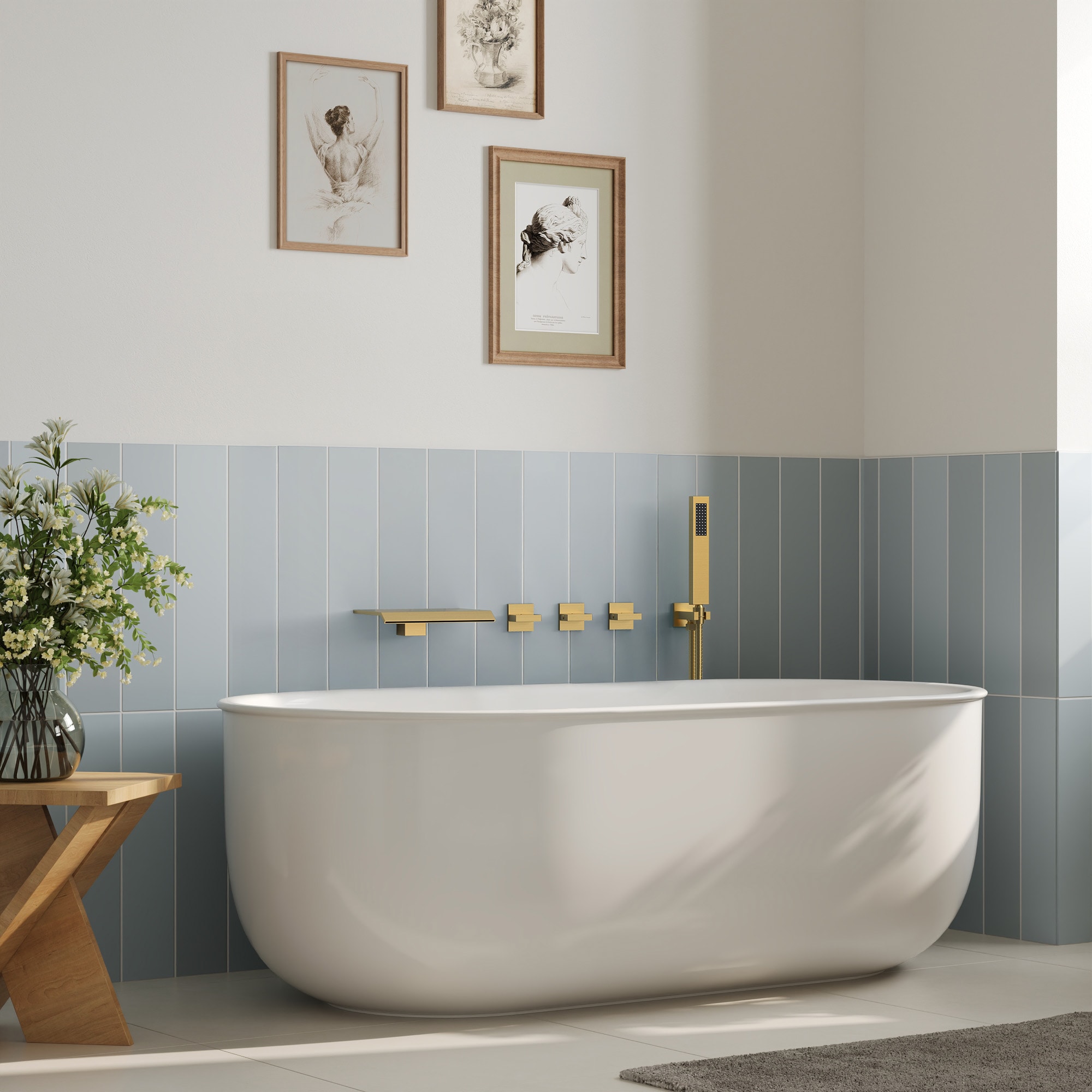 GRANDJOY SGF11GJ-11BG Roman-Tub-Faucets - View #3