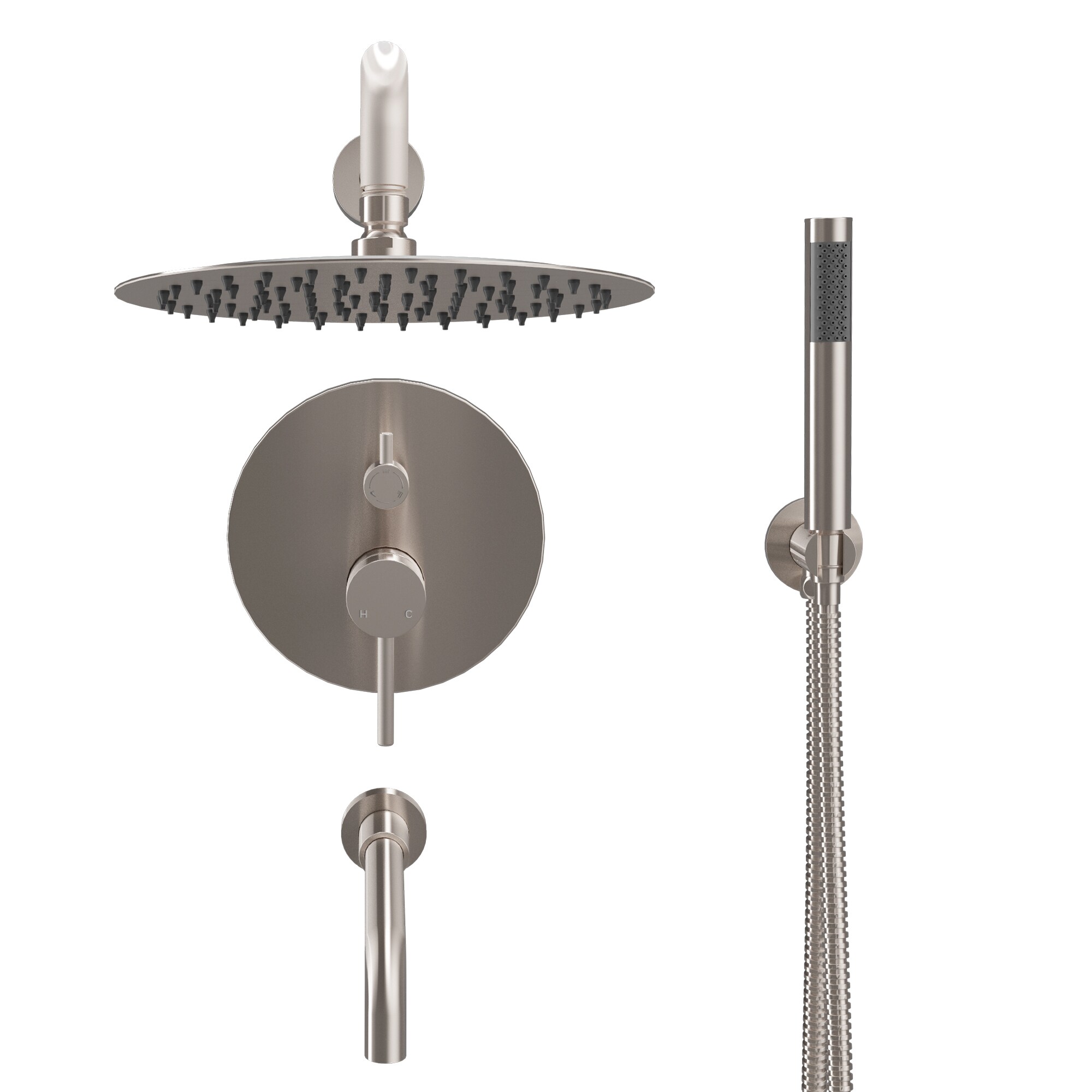 Clihome CHMS-10BN-BOX01 Showerhead-Bar-Panels - View #2