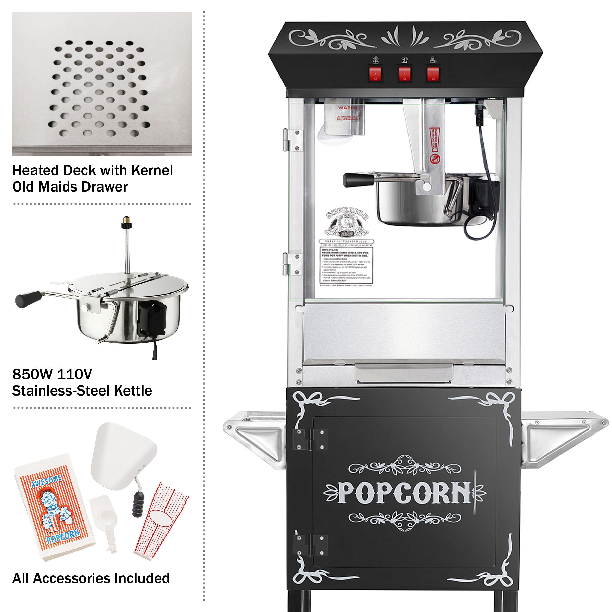 Great Northern Popcorn 1 Cups Oil Popcorn Machine Popcorn Maker