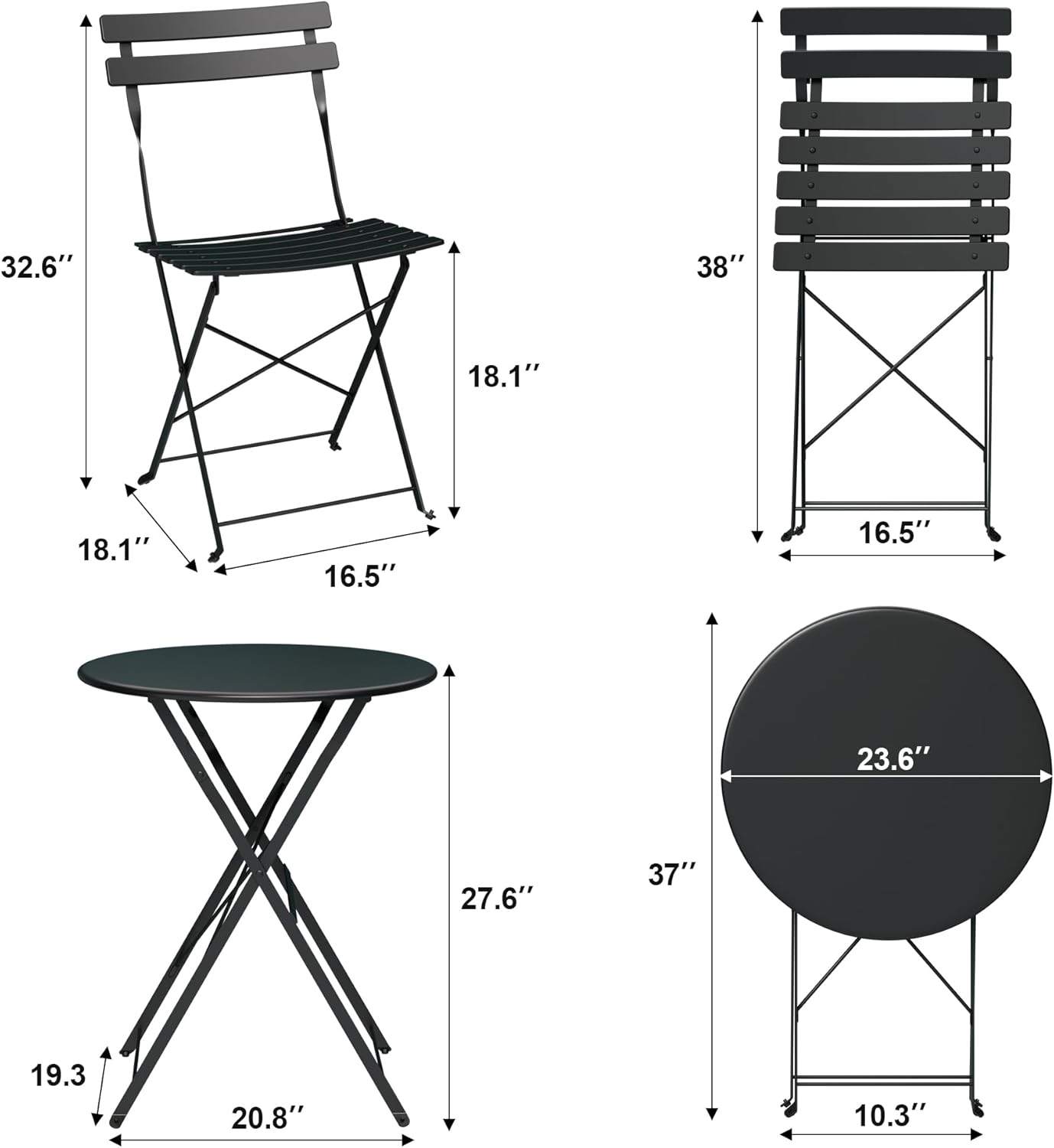 Qeetex LHF-DYQ-PPG-338MGGCN Patio-Dining-Sets - View #2