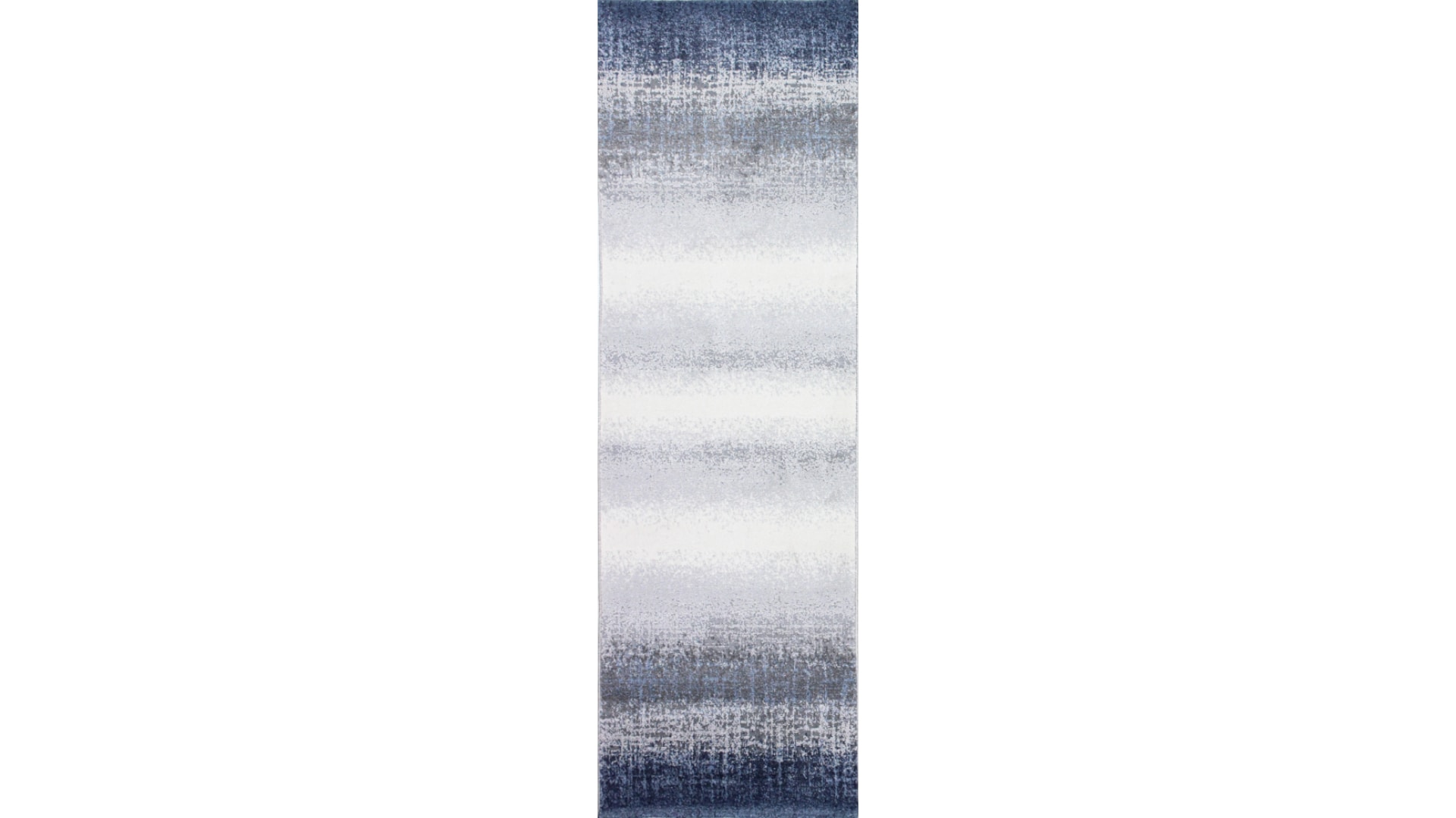 Bashian 649652301983 3 x 8 (ft) Loomed Polyester Ivory/Blue Rectangular Indoor Geometric Lodge Runner rug