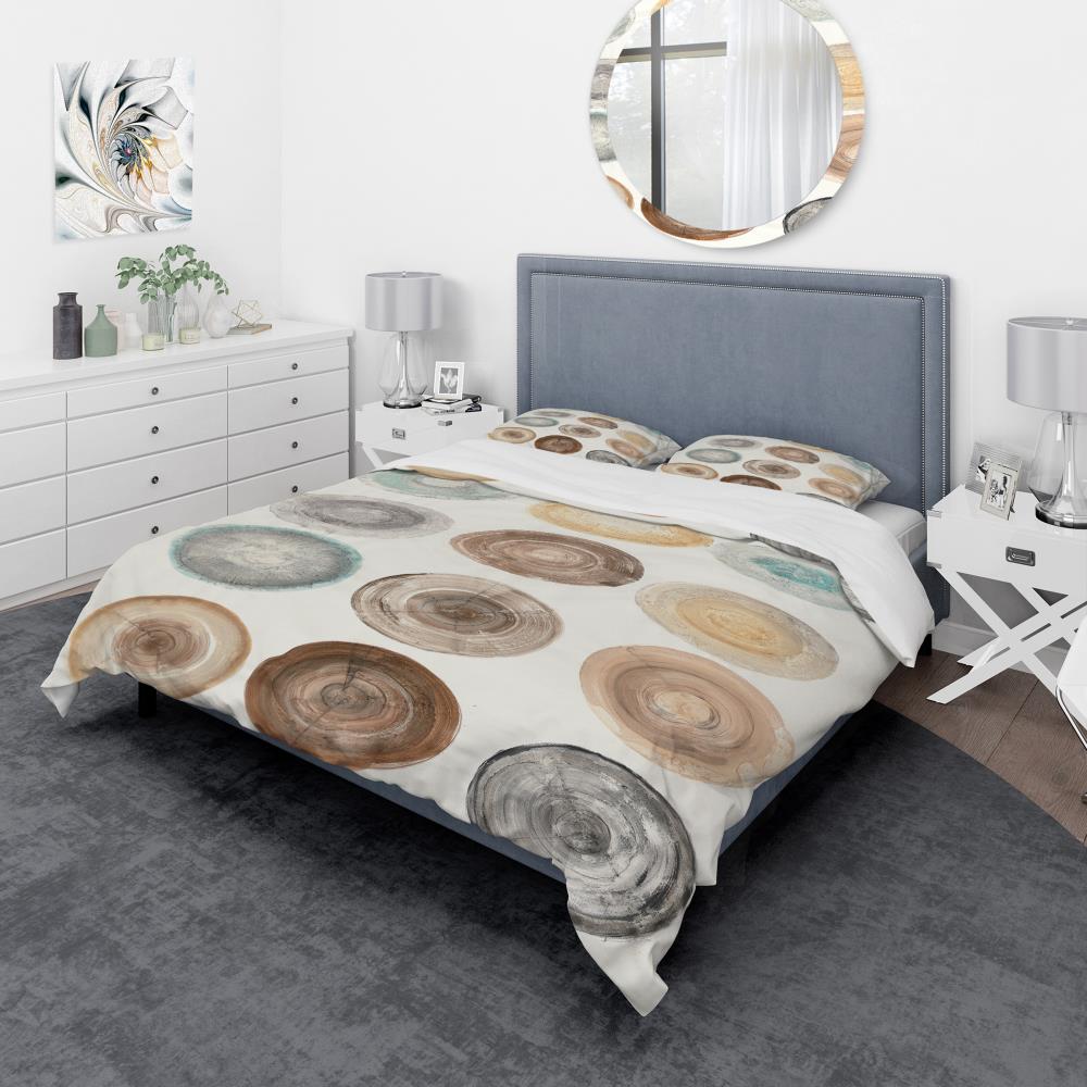 Designart BED30446-Q 3 -Piece Multi-Color Queen Duvet cover Set