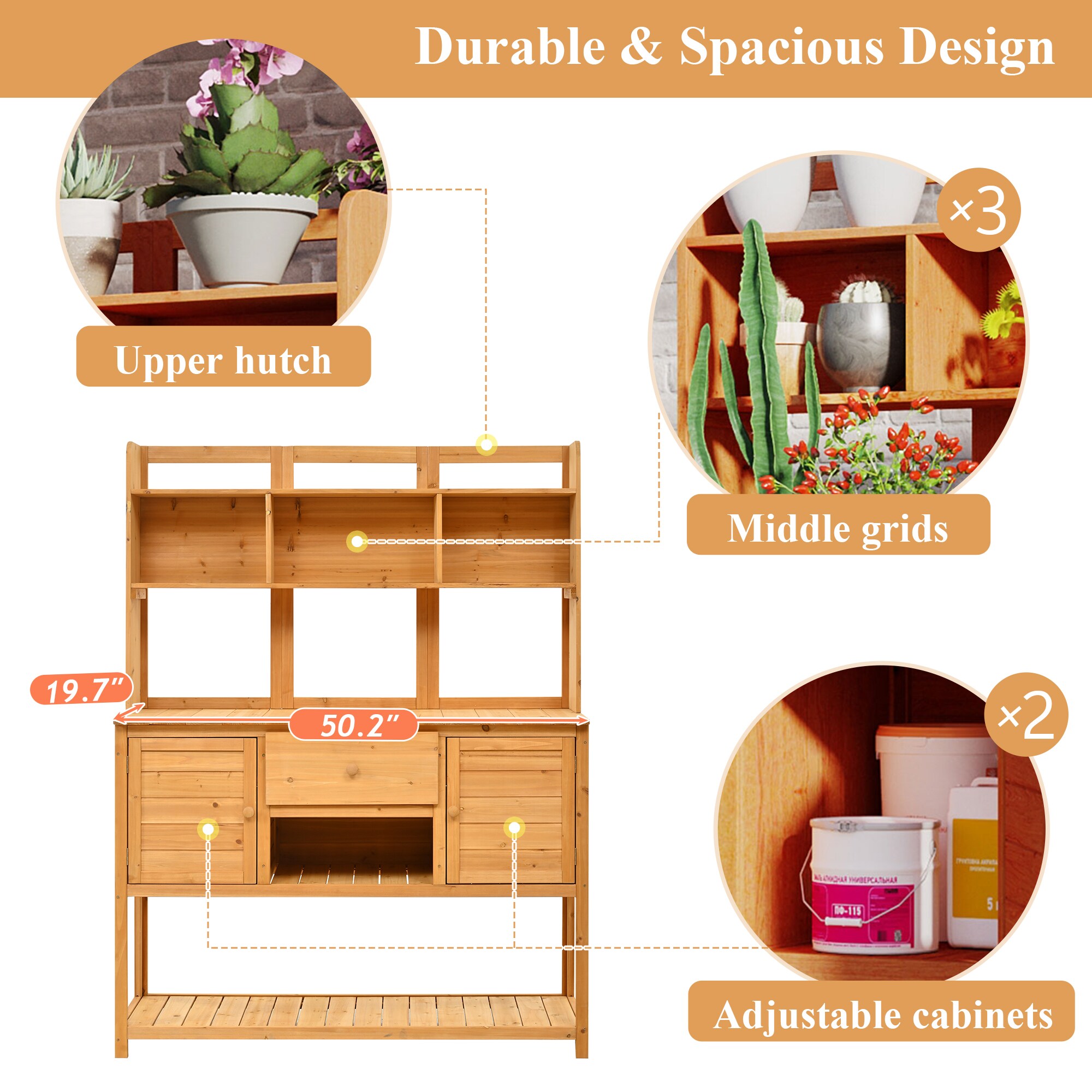 AHIOU HOME ZAAHG-P229035APB Potting-Benches - View #8