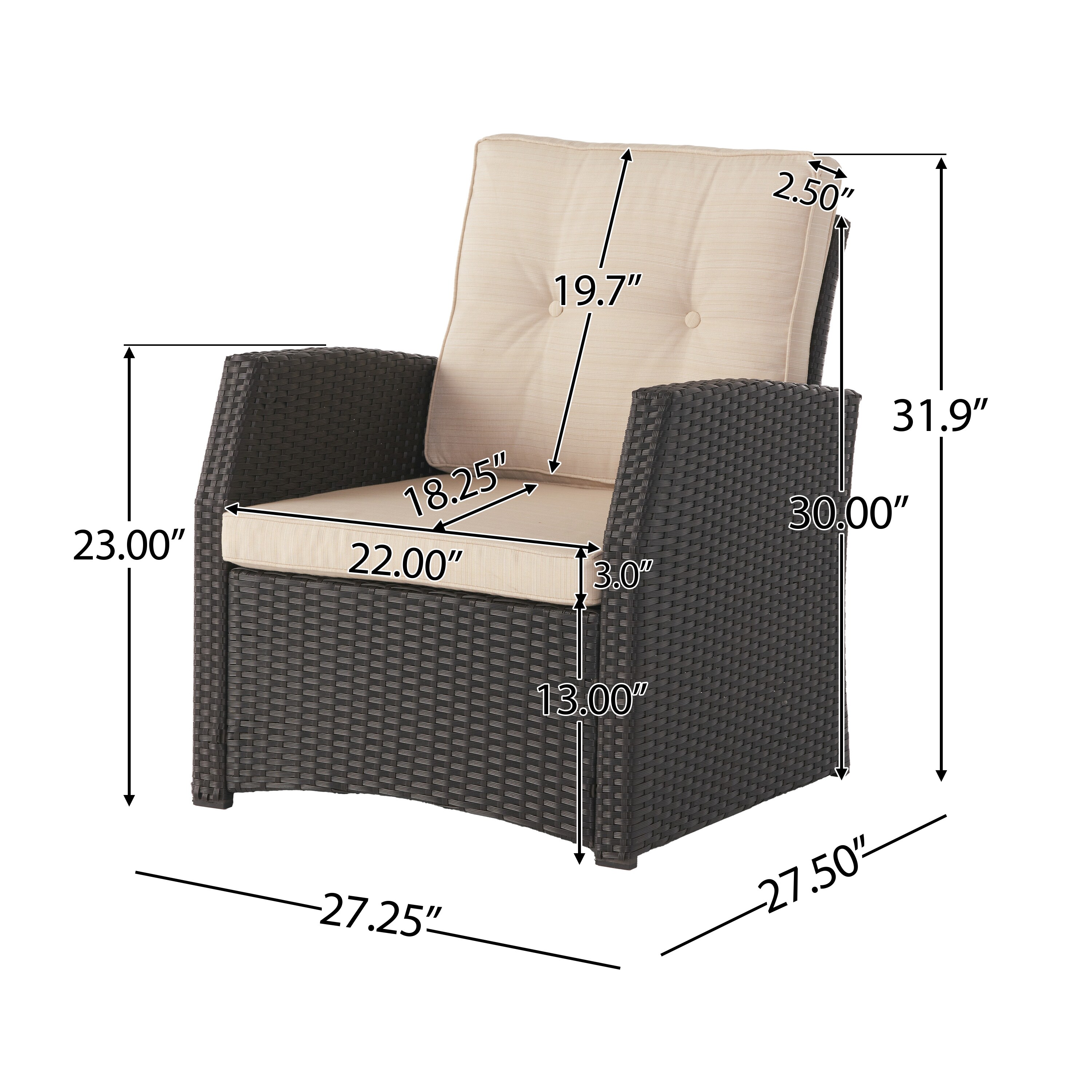 Christopher Knight Home 318035 Patio-Chairs - View #3