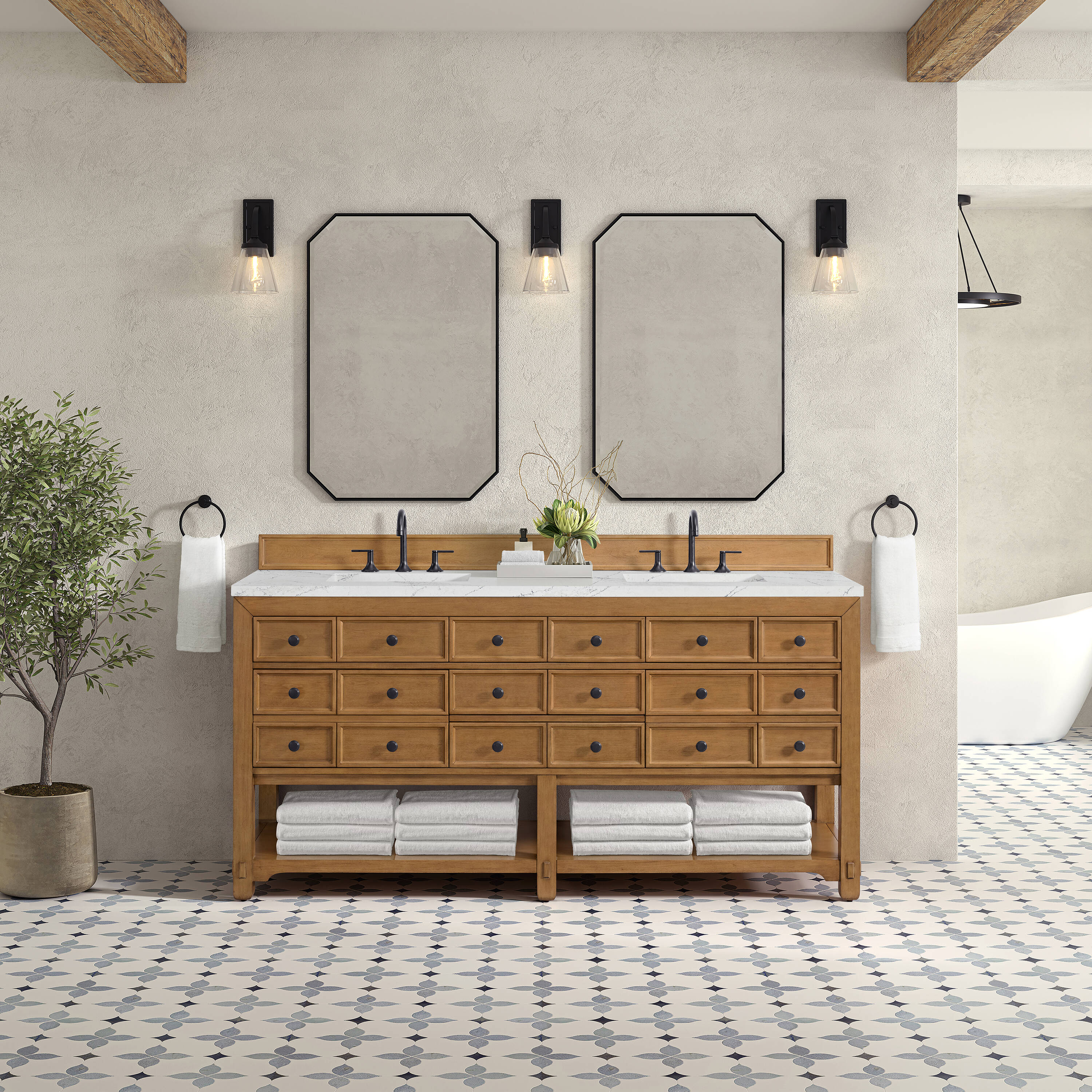 James Martin Vanities 505-V72-AMB-3ENC Bath-Vanity-Combo - View #2