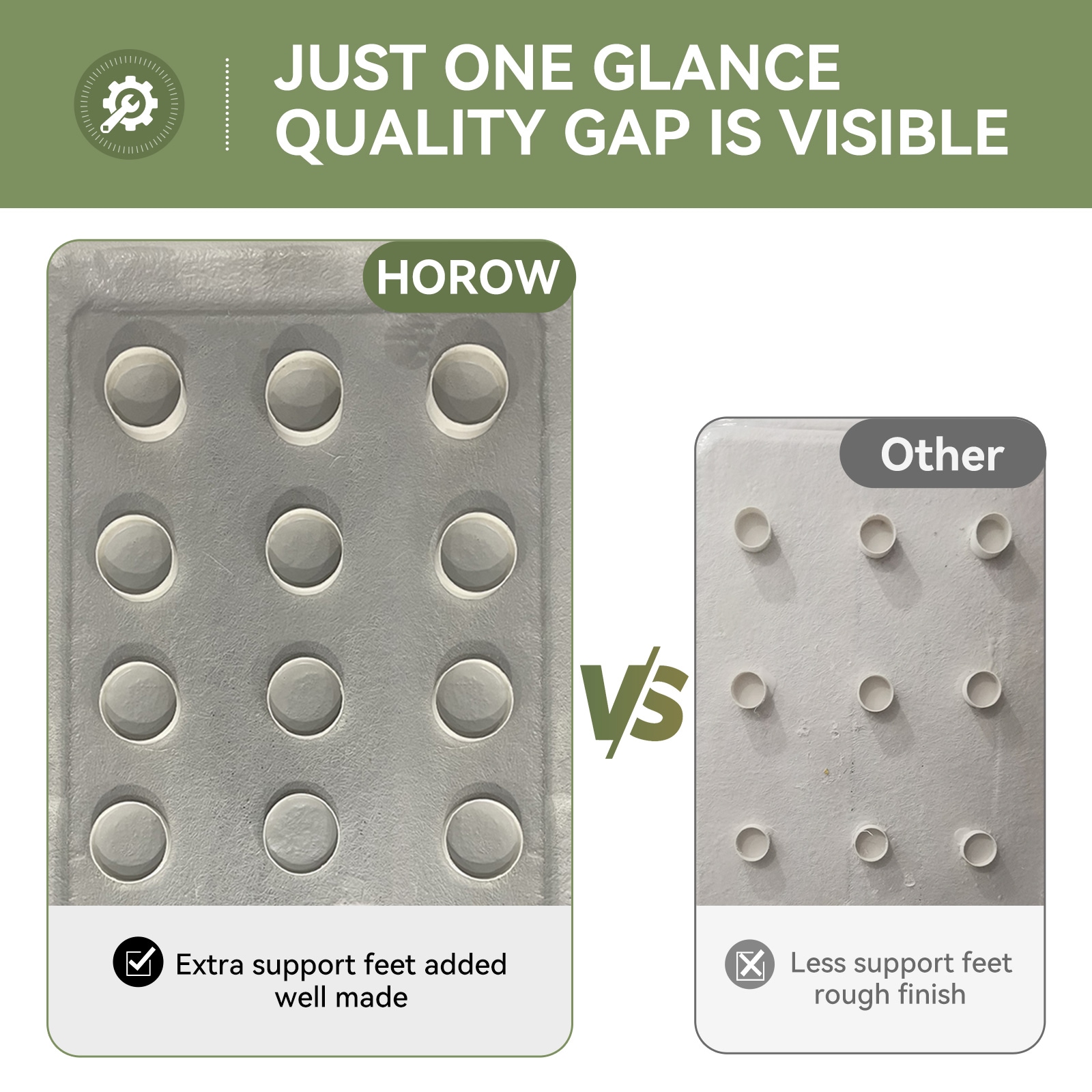 HOROW BS4832-SG-R Shower-Floors - View #5