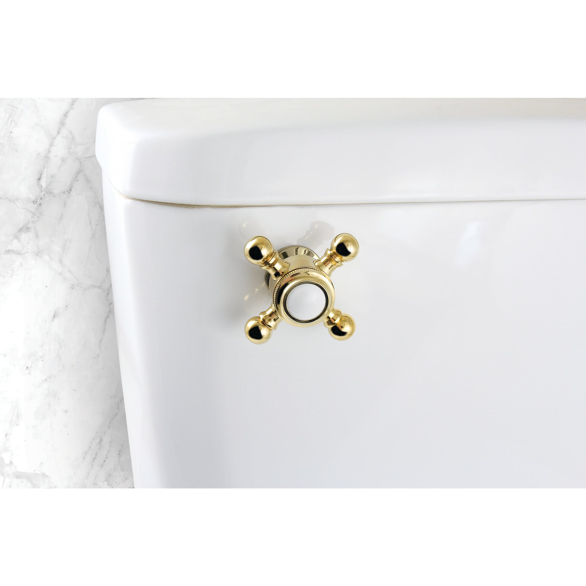 Elements of Design EKTBX2 Buckingham 8-in Front Mount Polished brass Universal Fit Toilet handle
