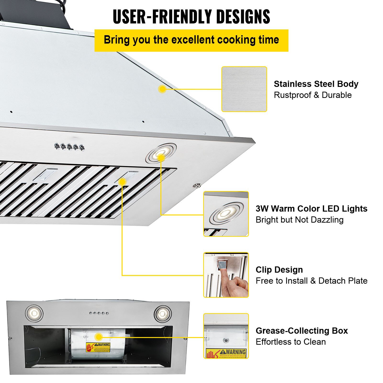 Mecale YAS-QTGLHC Undercabinet-Range-Hoods - View #7