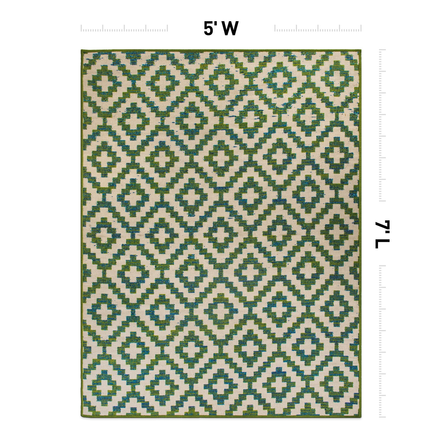World Rug Gallery 9017GREEN5X7 rugs - View #4
