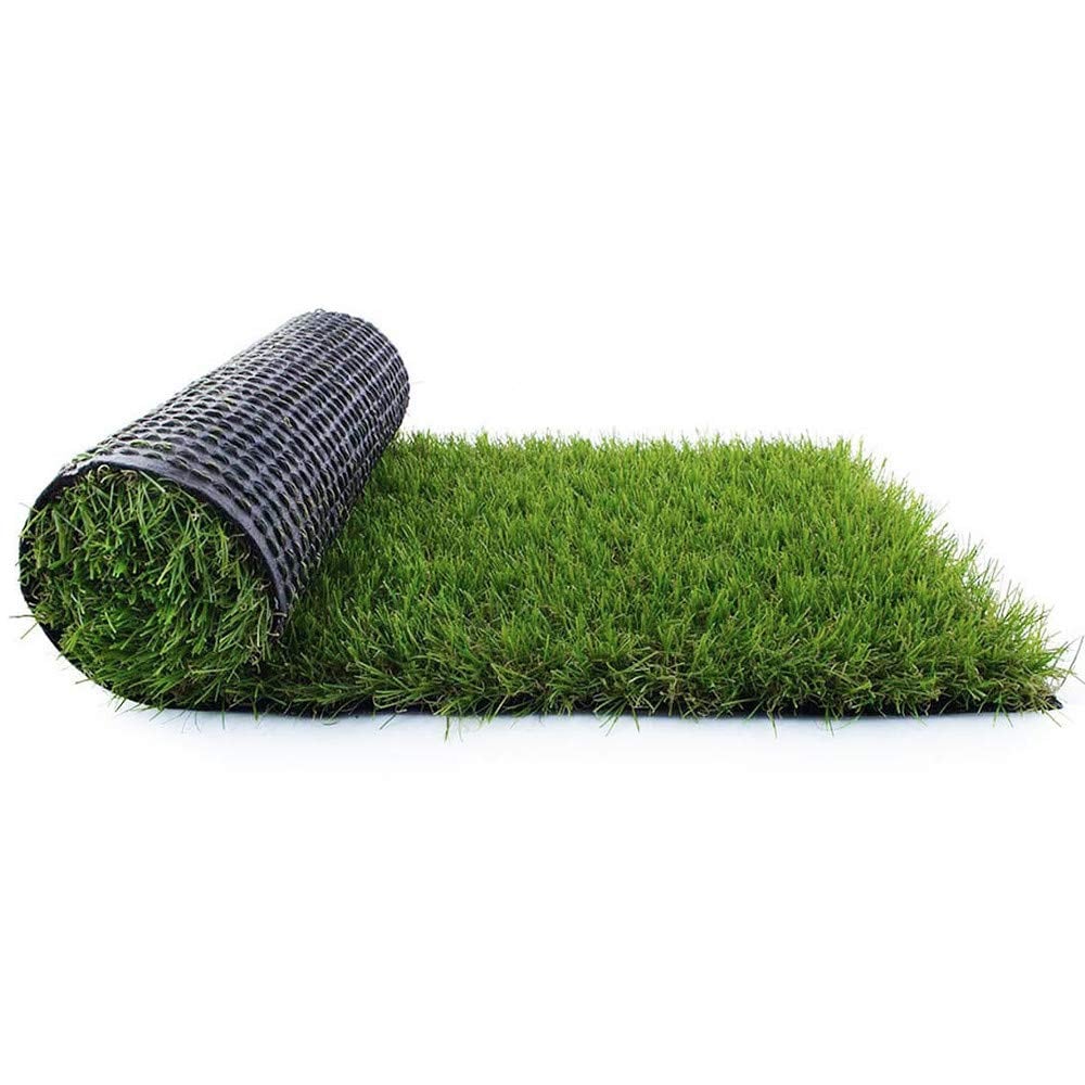 Justincity  Artificial Grass Turf 3FT X 10FT Custom Size Indoor Outdoor Synthetic Lawn Carpet Faux Grass Rug for Patio Balcony Dog Area Drain