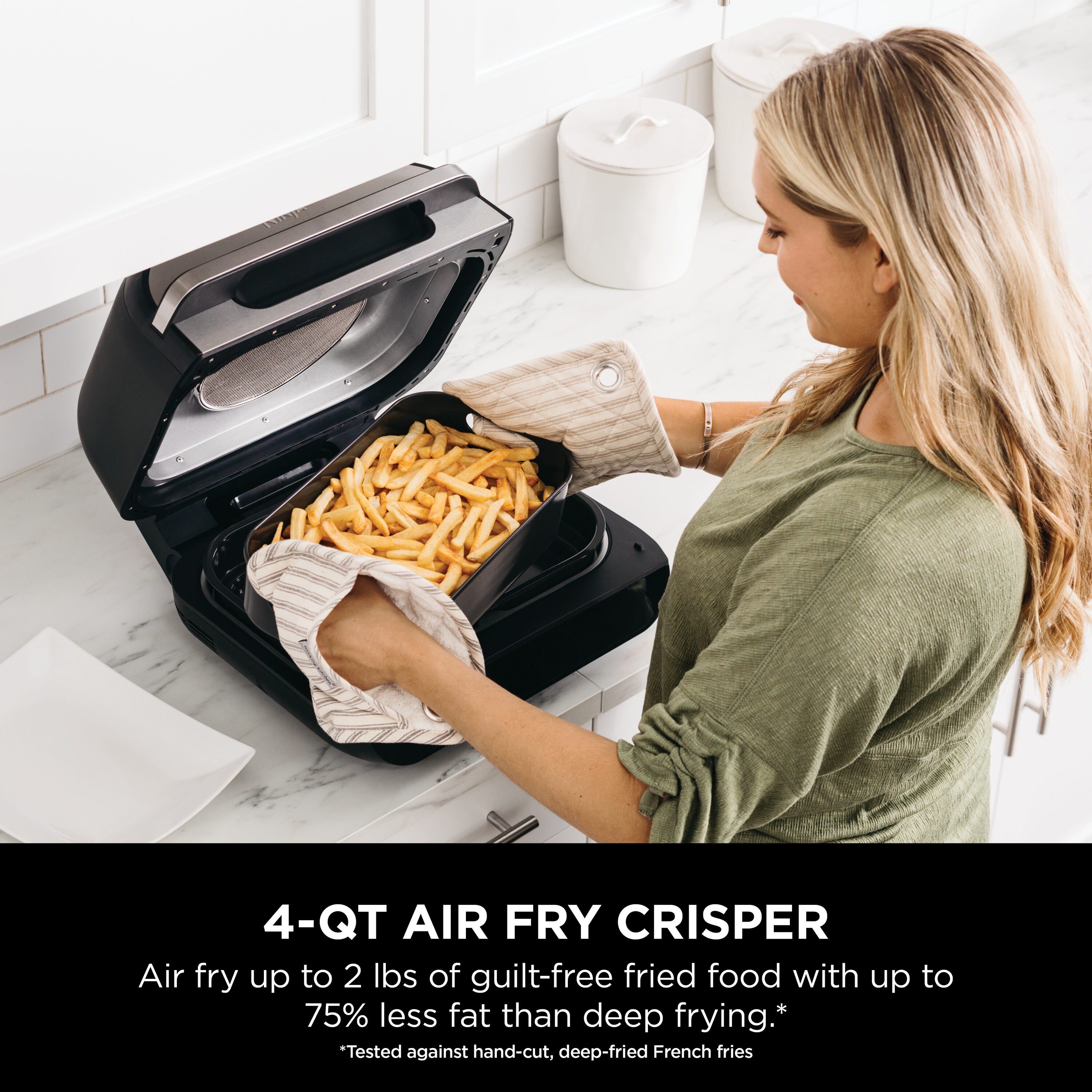 Ninja Foodi Smart XL 6-in-1 Indoor Grill & Air Fryer w/ Combo Crisper 