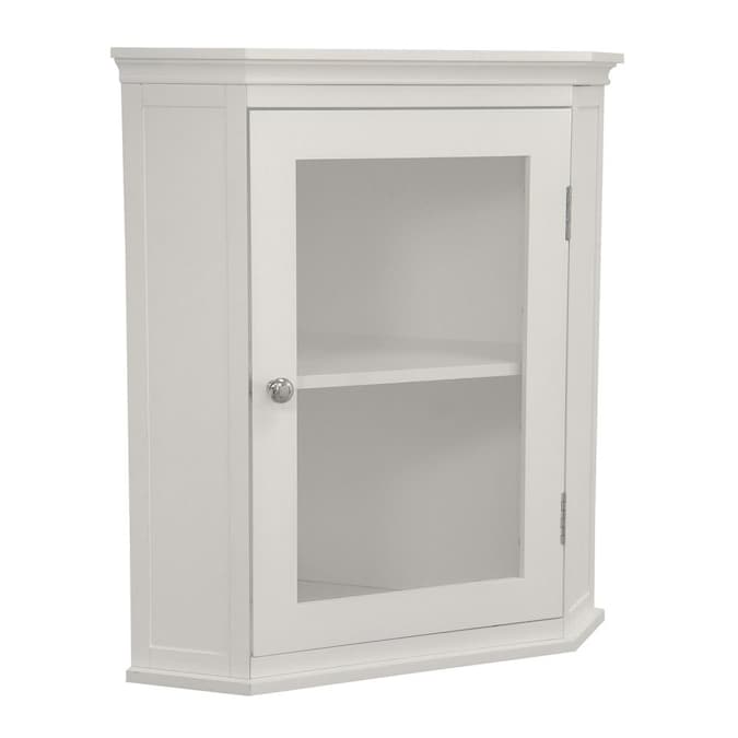 Elegant Home Fashions Wall Cabinet In The Bathroom Cabinets Department At Com - Wall Mounted Corner Cabinet For Bathroom