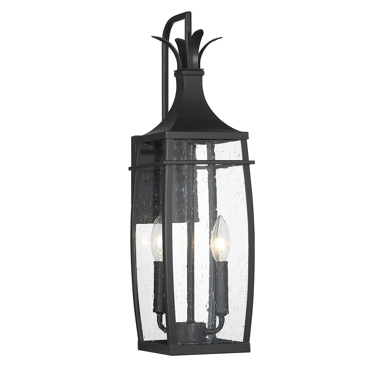 Savoy House 5-766-BK Montpelier 2 -Light 22-in H Matte Black Hardwired Outdoor Wall Light