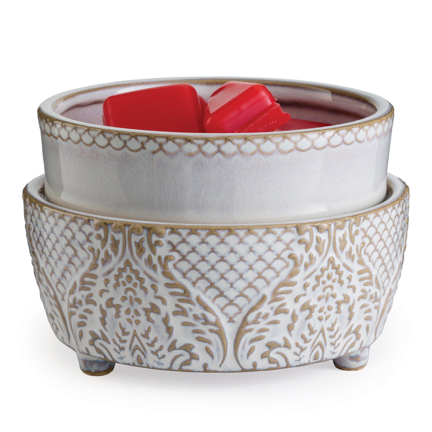 2-in-1 Fragrance Warmer for Candles and Wax Melts (Classic - Sandstone