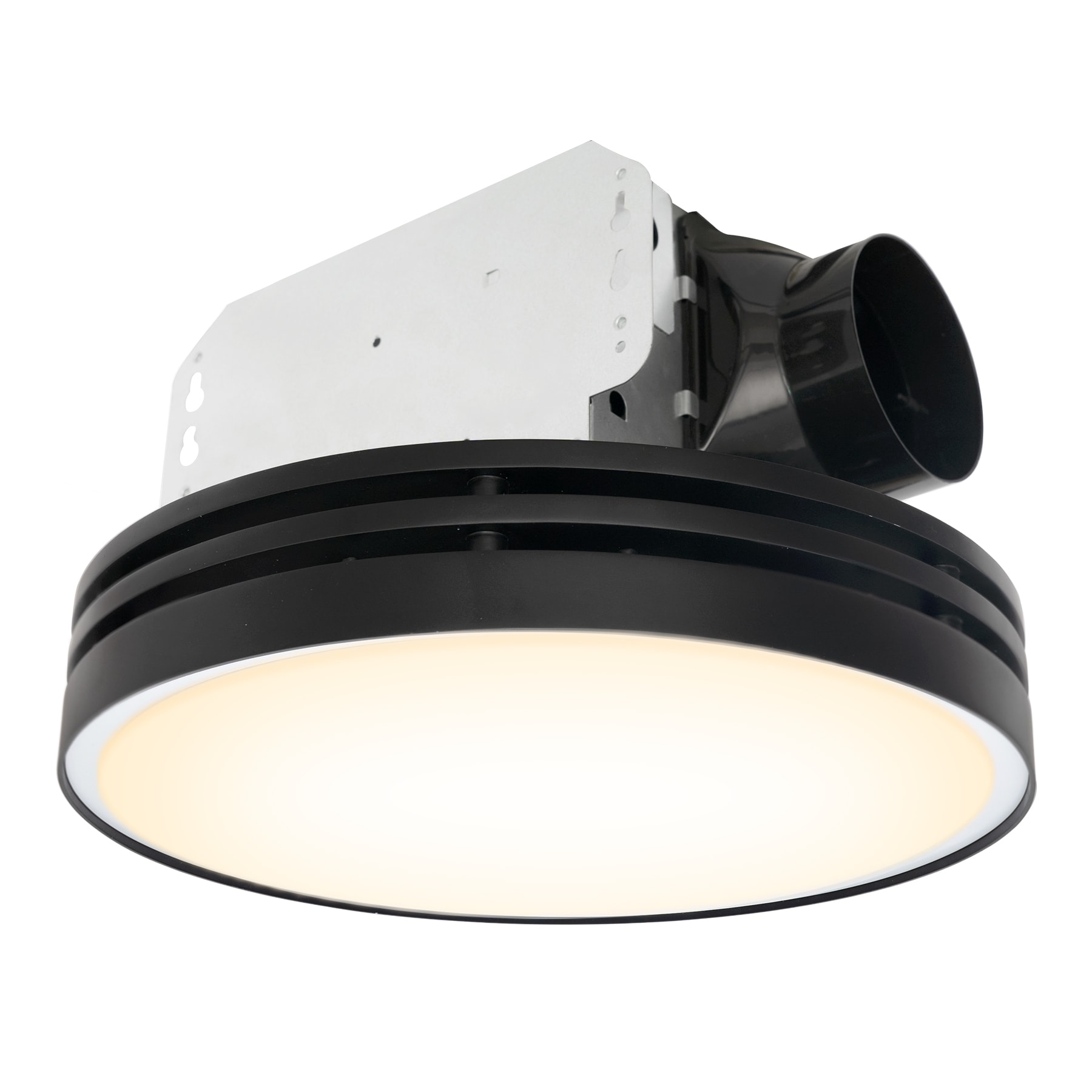 Akicon AK13110N4-B 2-Sones 110-CFM Black Decorative Lighted Bathroom ventilator fan (ENERGY STAR Certified)