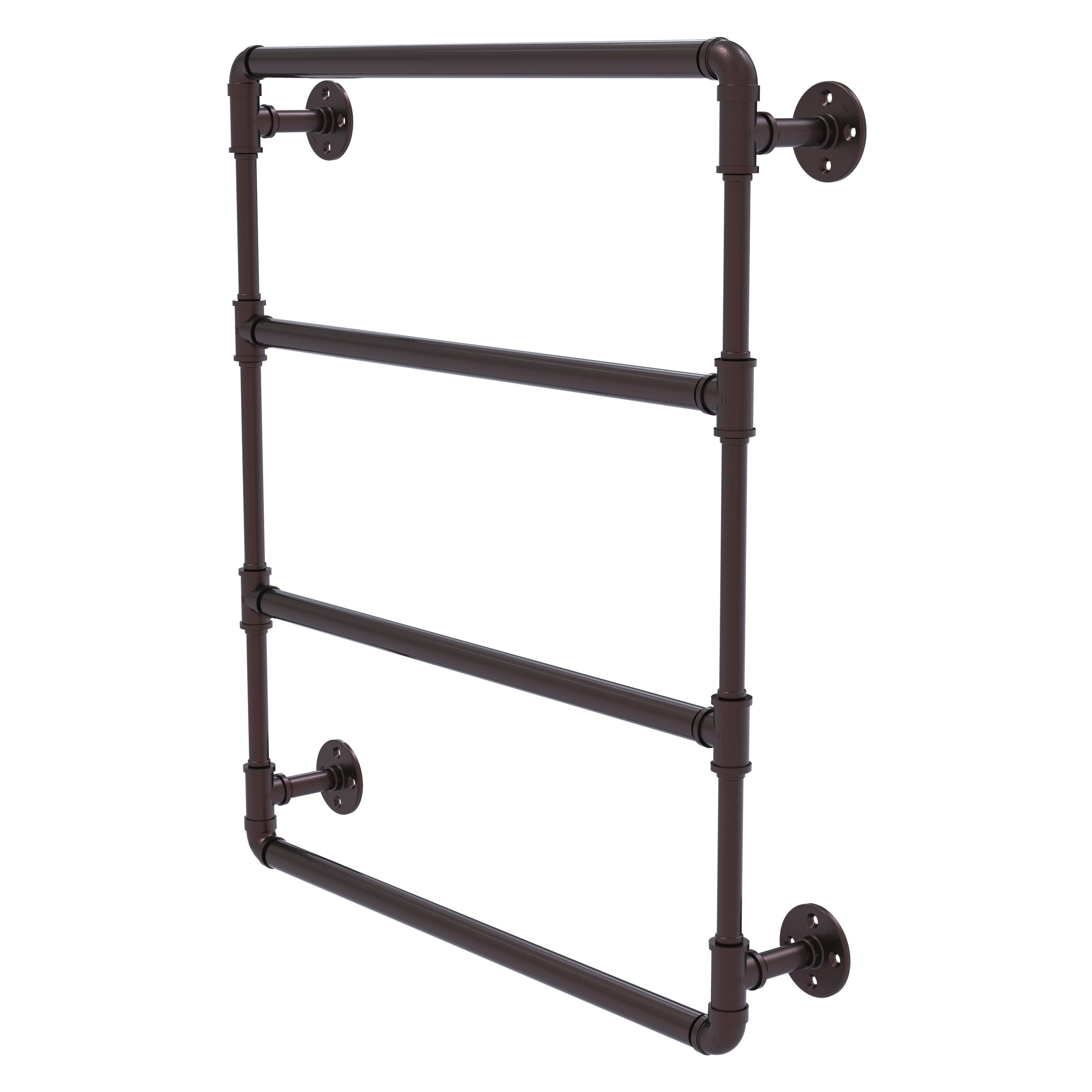 Allied Brass P-280-30-LTB-ABZ Pipeline 30-in double Antique Bronze Wall mount 4-tier Towel Bar