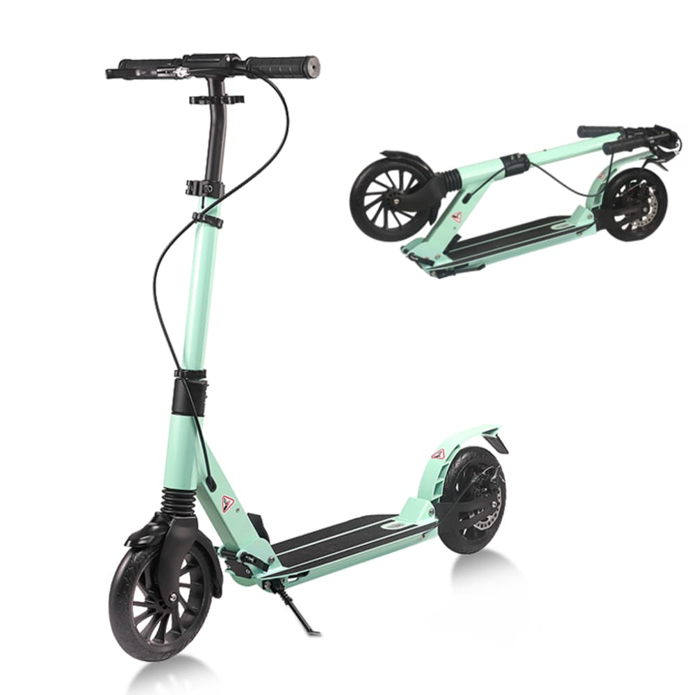 Wildaven ALSKKA6DGN Scooter In Green with Disc Brake and Foot Brake