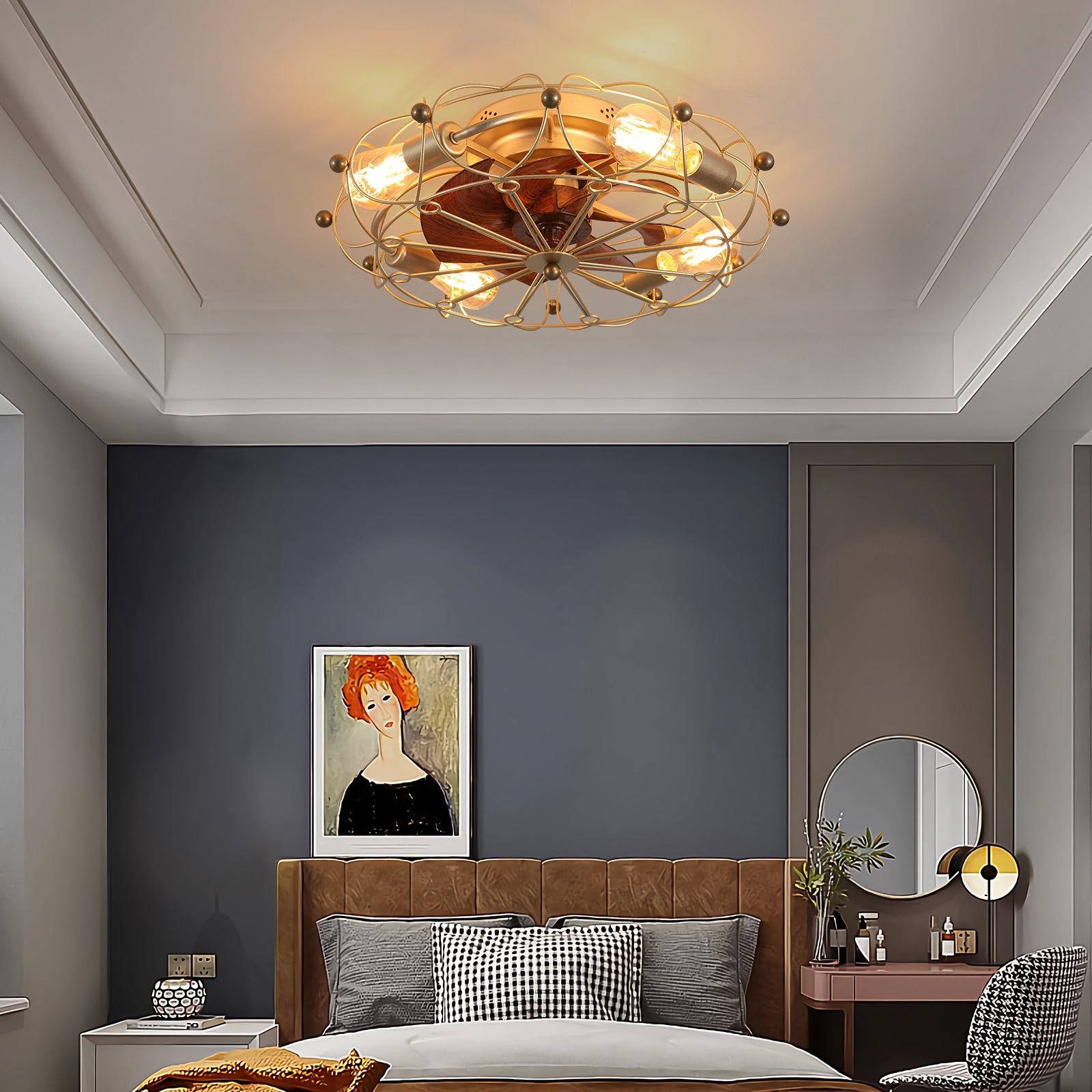 WELLFOR AMHEM-04BK Ceiling-Fans - View #8