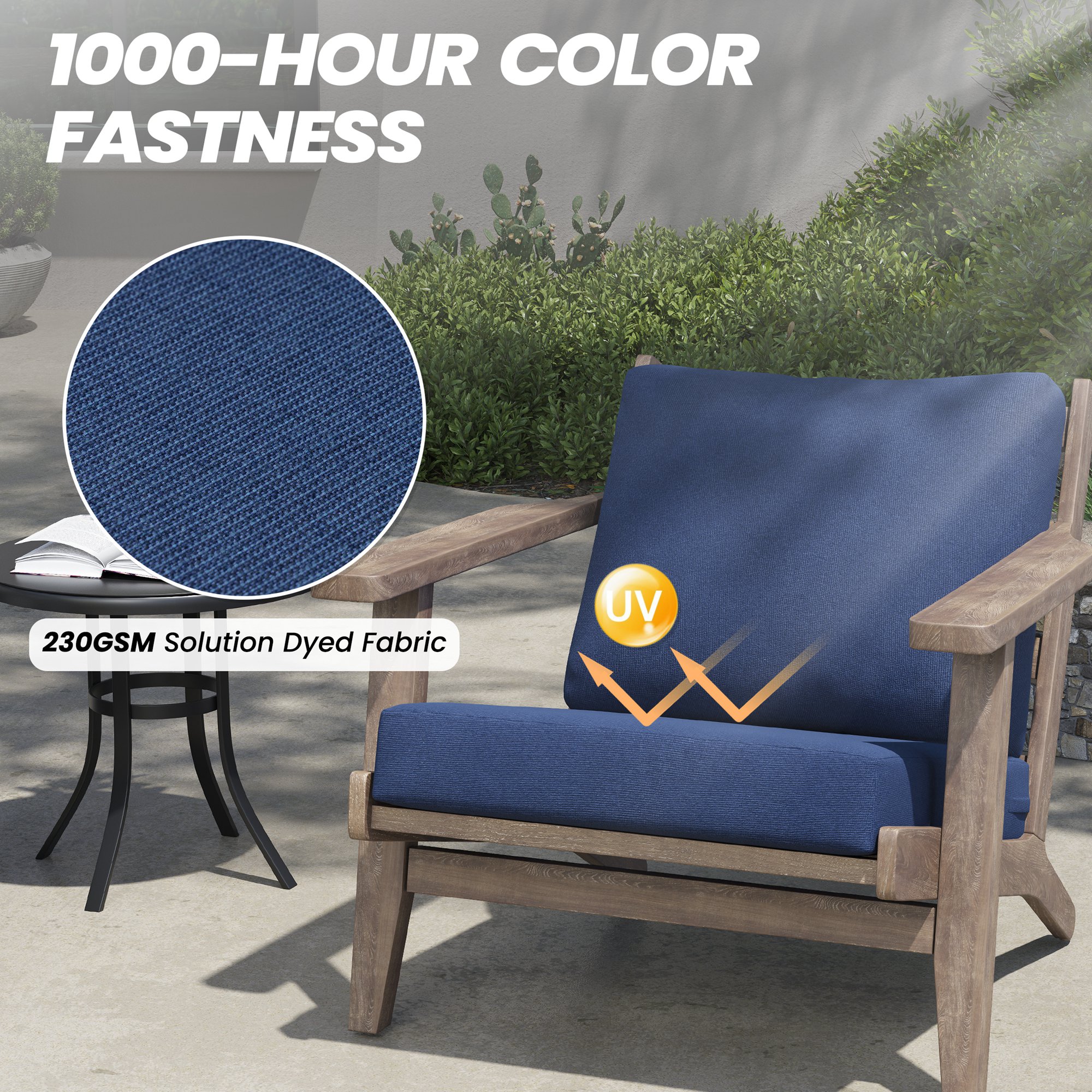 CloudFly CL-CU005NAV-1 Patio-Furniture-Cushions - View #4