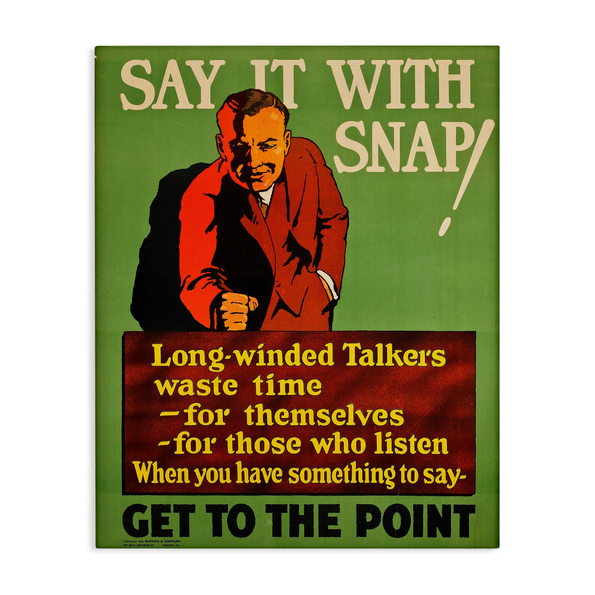 Stupell Industries BT-406-CN-36X48 Vintage Say It With Snap Canvas Wall Art By Marcus Jules 36 x 48