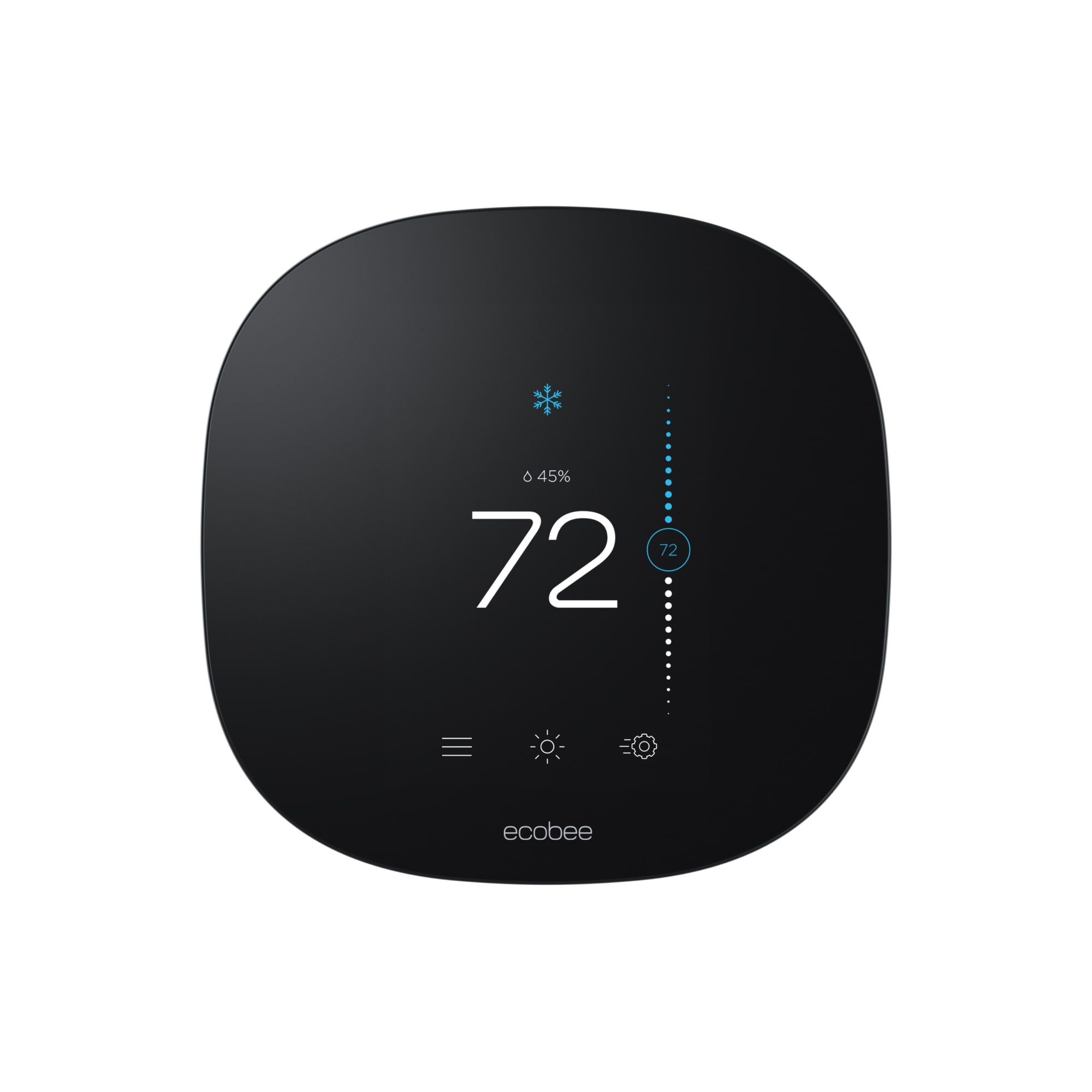 3 Black Smart Thermostat with Wi-Fi Compatibility | - ecobee EB-STATE3-02