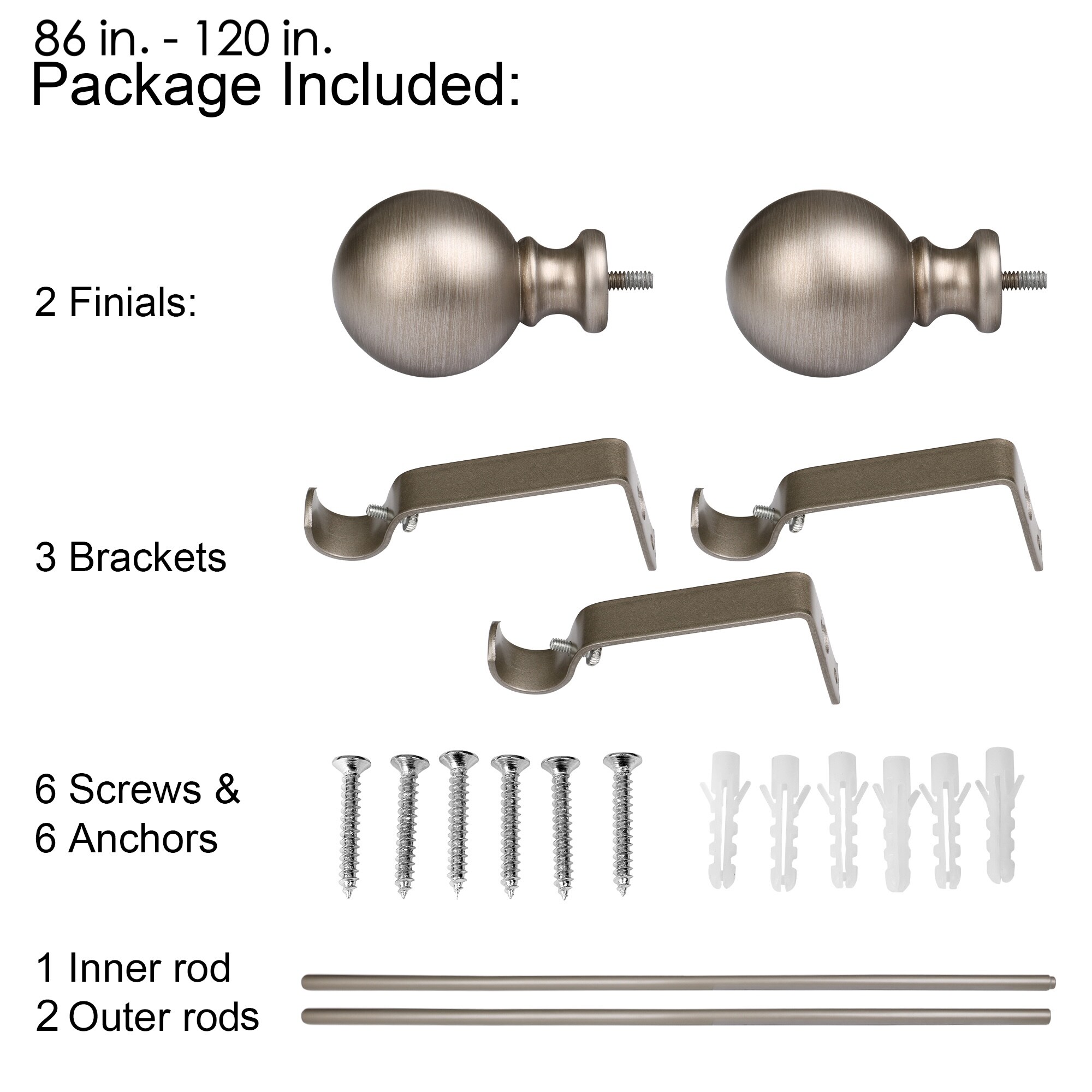 Utopia Alley D38SN Curtain-Rods - View #5
