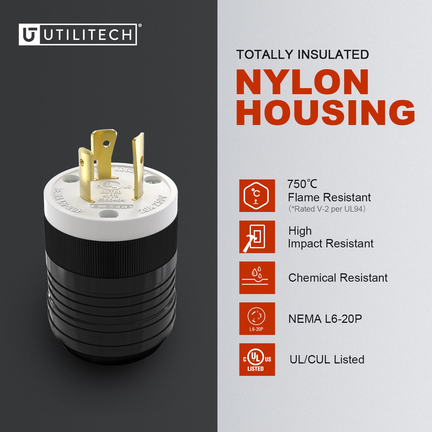 Utilitech L0620P Electrical-Plugs-Connectors - View #2