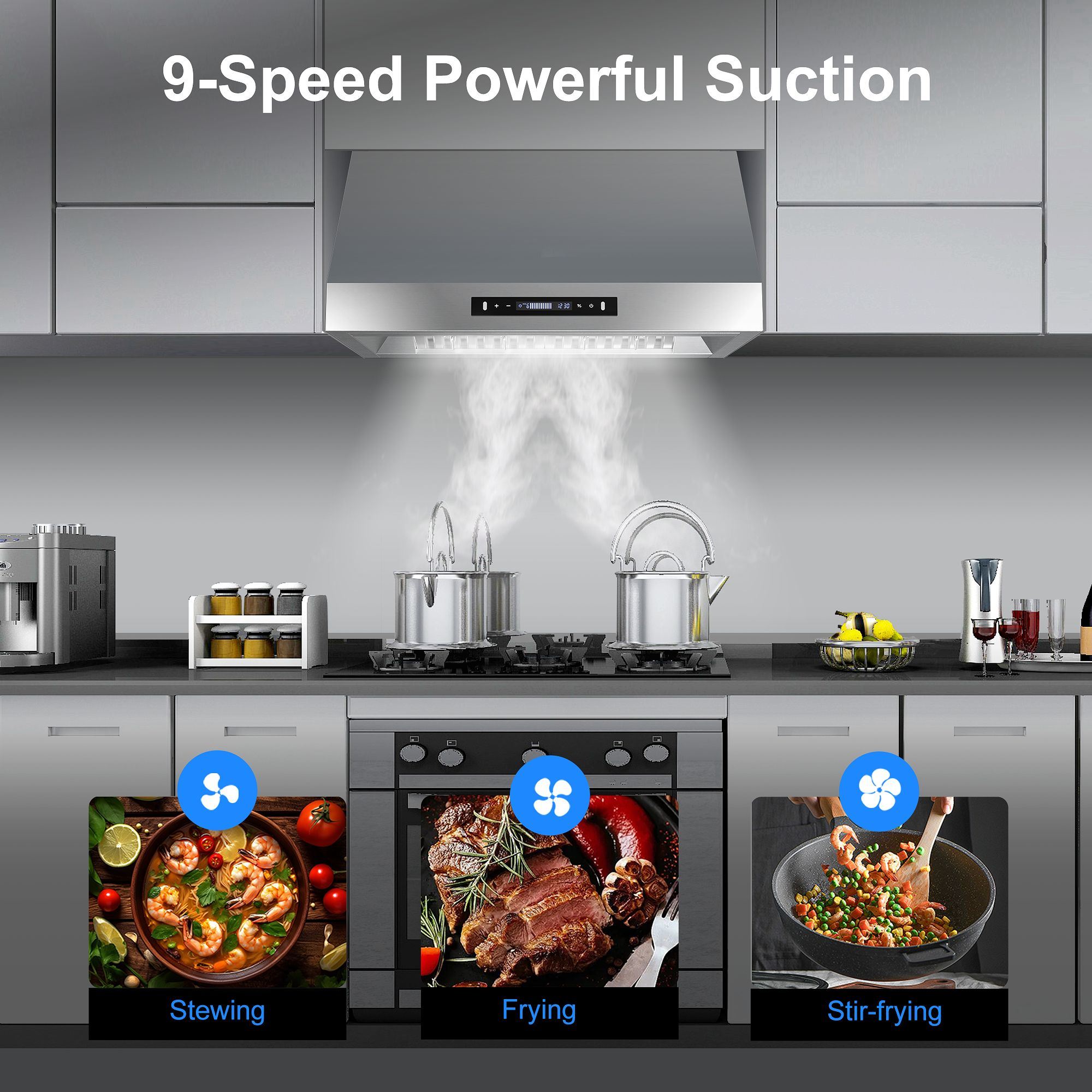 Damerin IU-RD14 Undercabinet-Range-Hoods - View #9