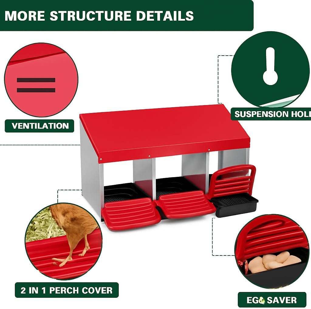 Qeetex WLS-PPG-33EXCEM4 Chicken-Coops-Rabbit-Hutches - View #4