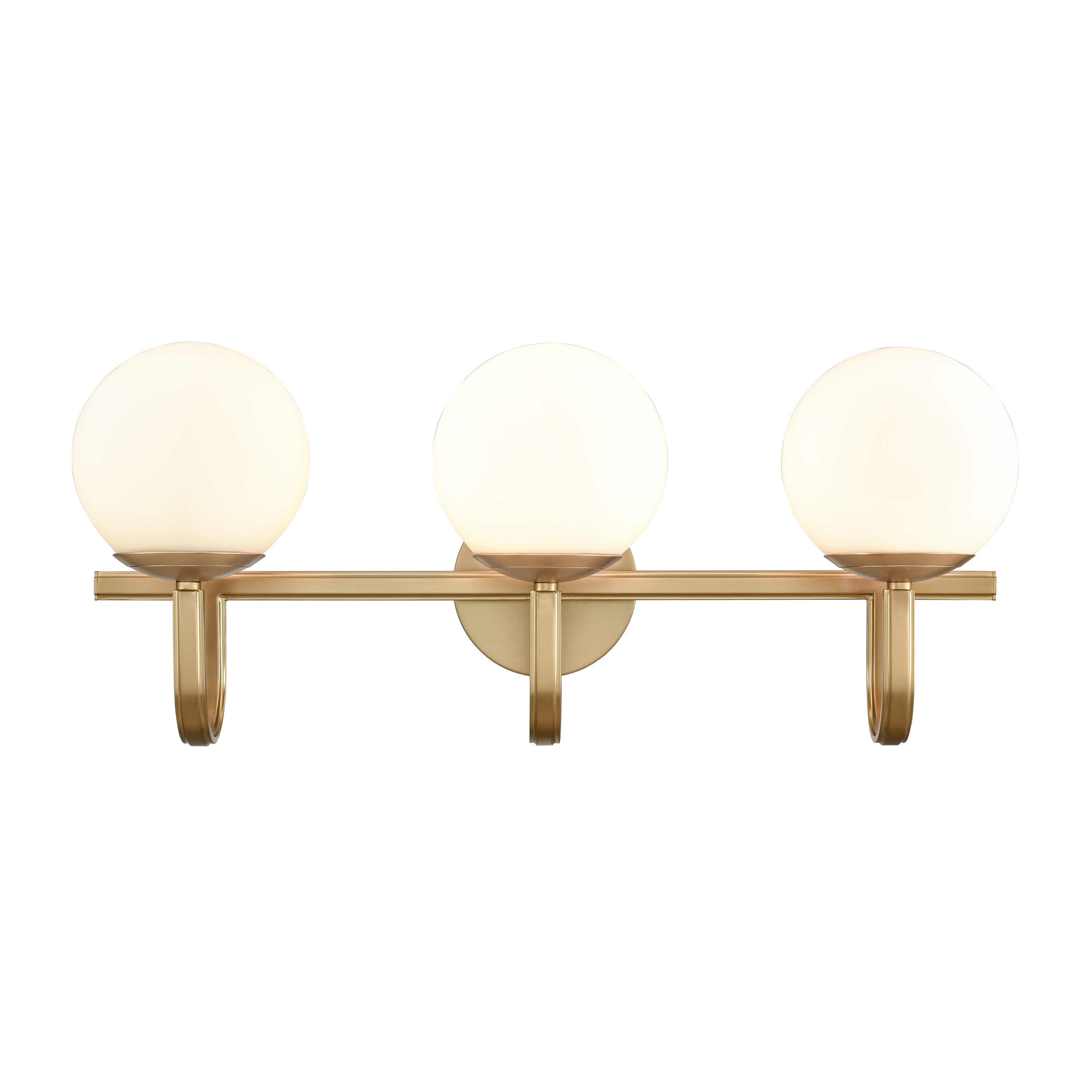 Chestnut 24-in 3-Light Brushed Gold Modern/Contemporary Vanity Light | - Westmore by ELK Lighting LW-202302010189