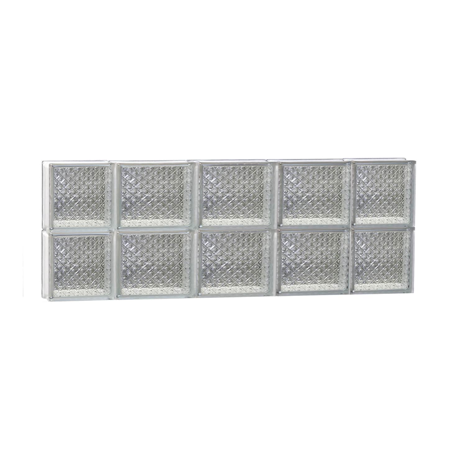 REDI2SET S3612DP Diamond Glass 34-3/4-in x 11-1/2-in Frameless Replacement Glass Block Window